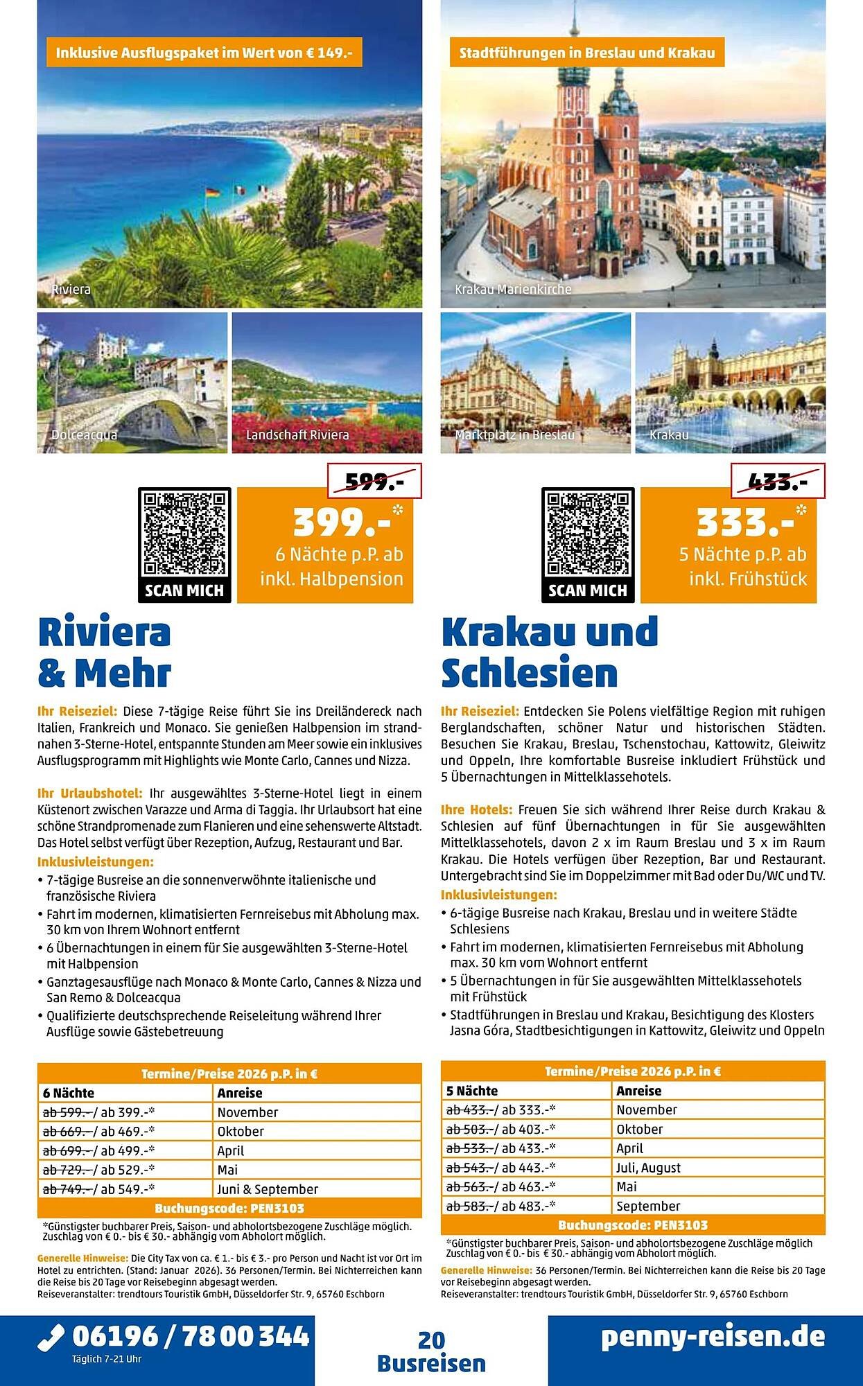 Penny Reisen Prospekt