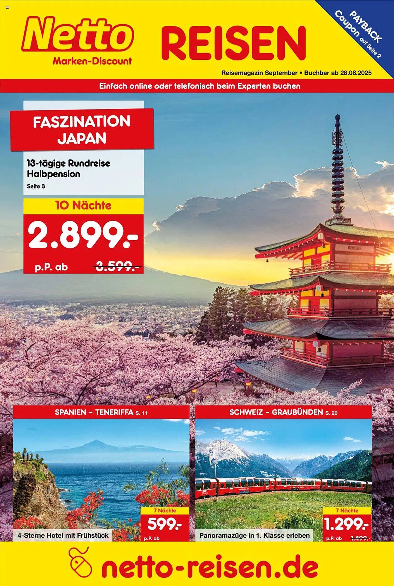 Netto Reisen Prospekt (2025-08-28 - 2025-09-30) | 1