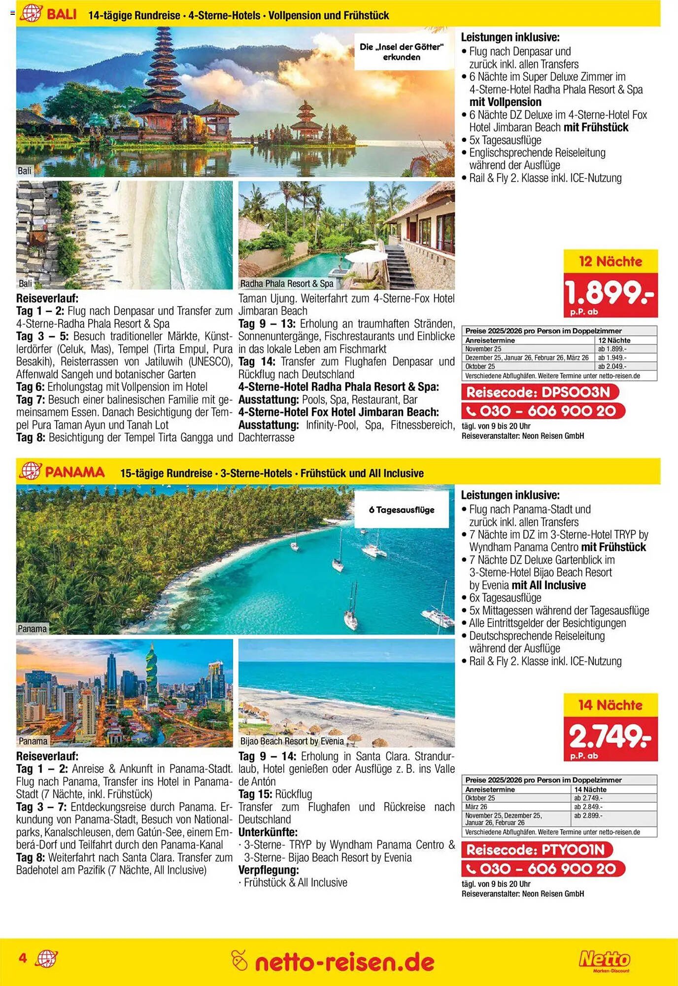Netto Reisen Prospekt (2025-08-28 - 2025-09-30) | 4