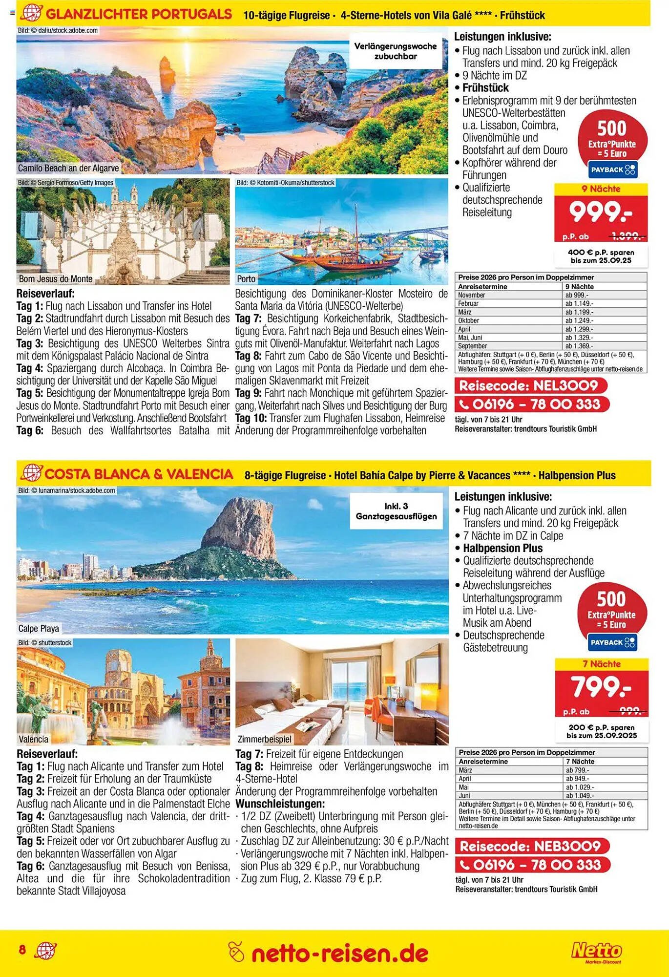 Netto Reisen Prospekt (2025-08-28 - 2025-09-30) | 8