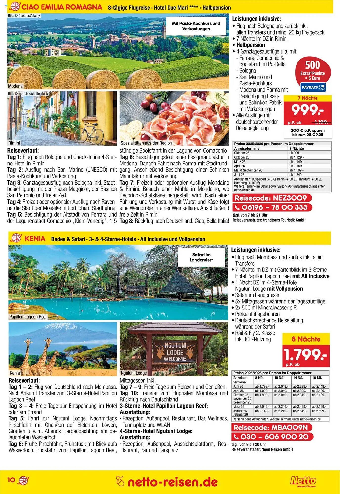 Netto Reisen Prospekt (2025-08-28 - 2025-09-30) | 10