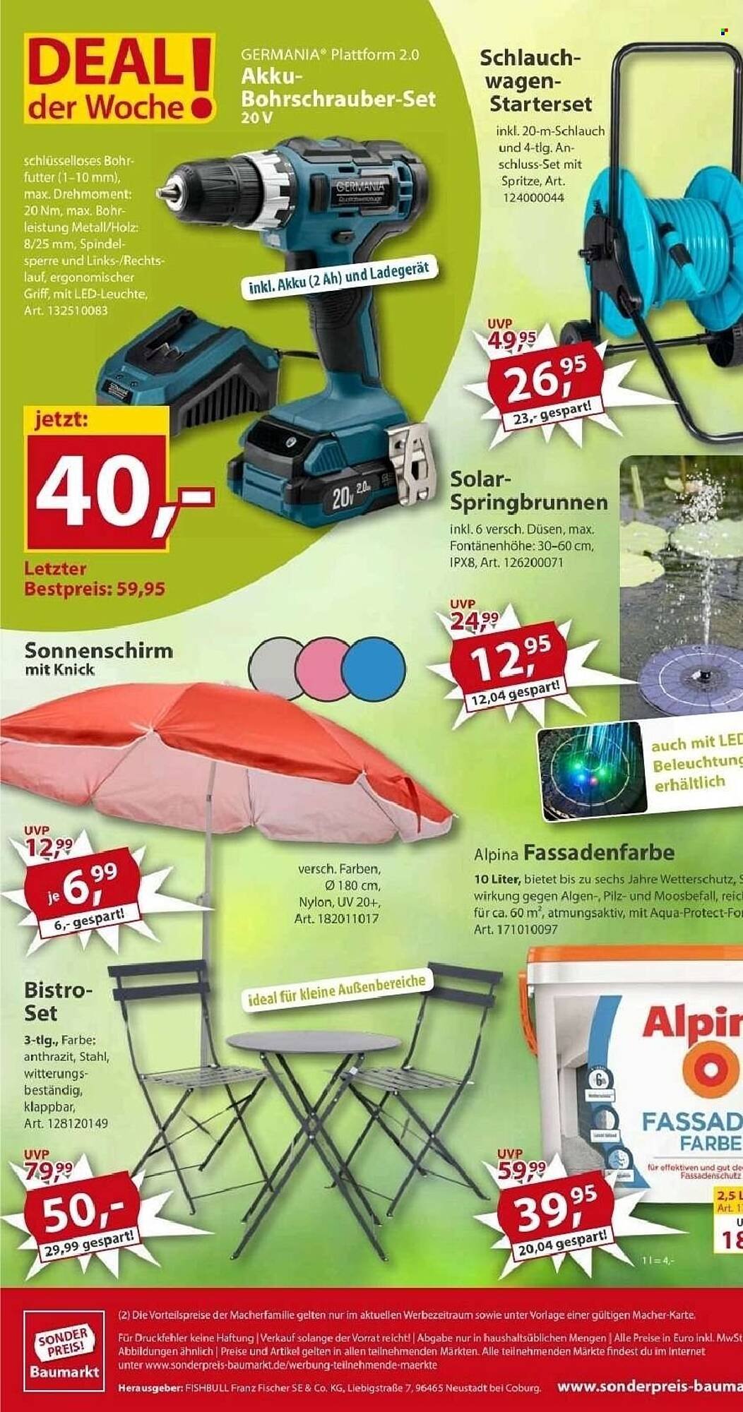 Sonderpreis Baumarkt Prospekt