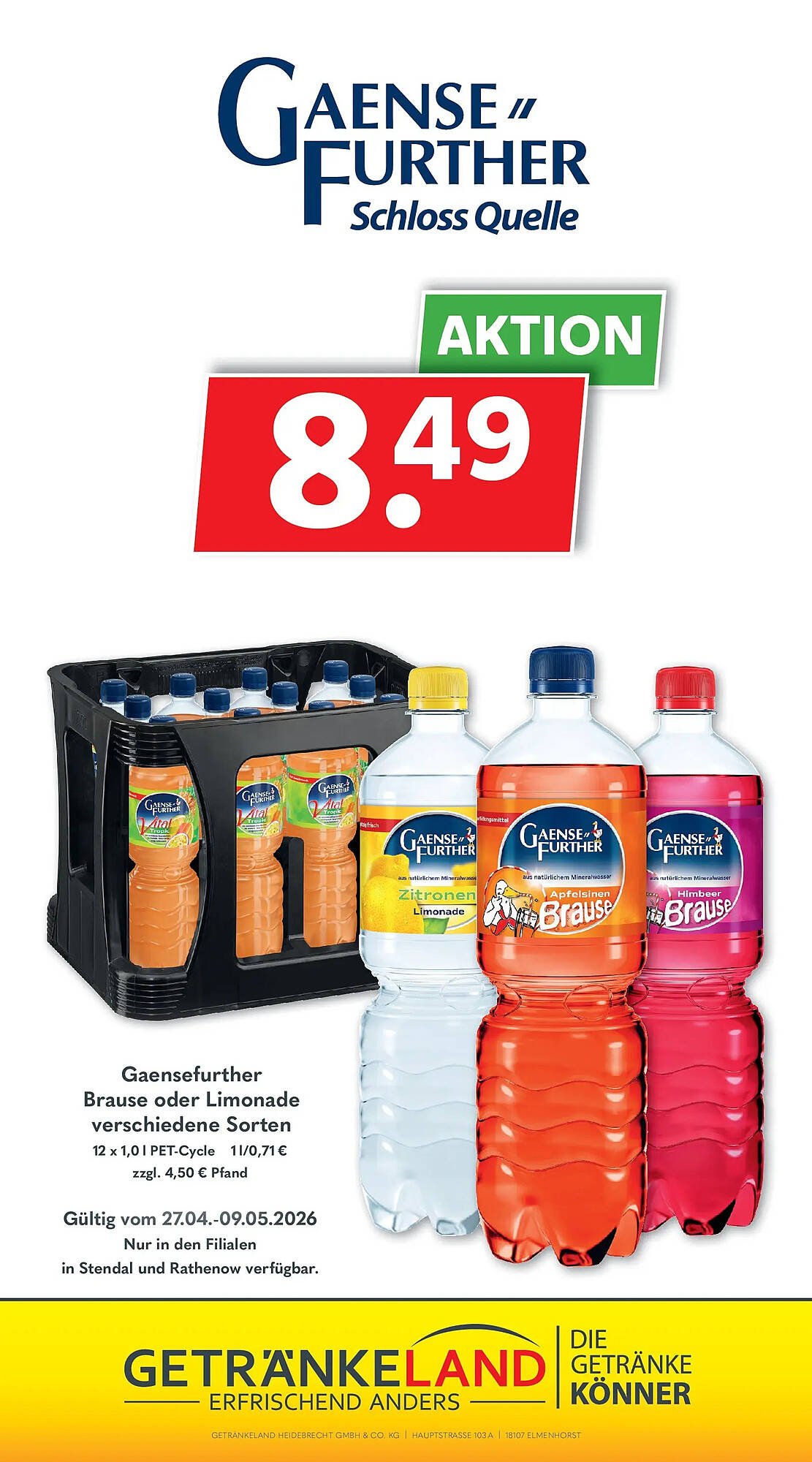 Getränkeland Prospekt