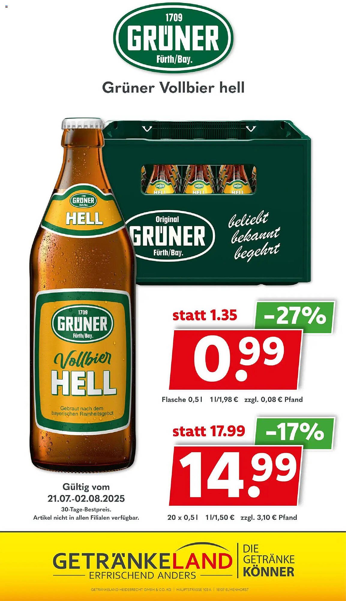 Getränkeland Prospekt (2025-07-21 - 2025-08-02) | 12