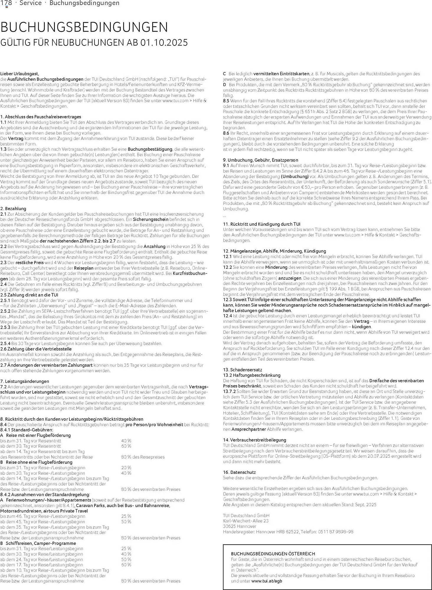 Aida Cruises Prospekt (2025-10-30 - 2026-10-29)