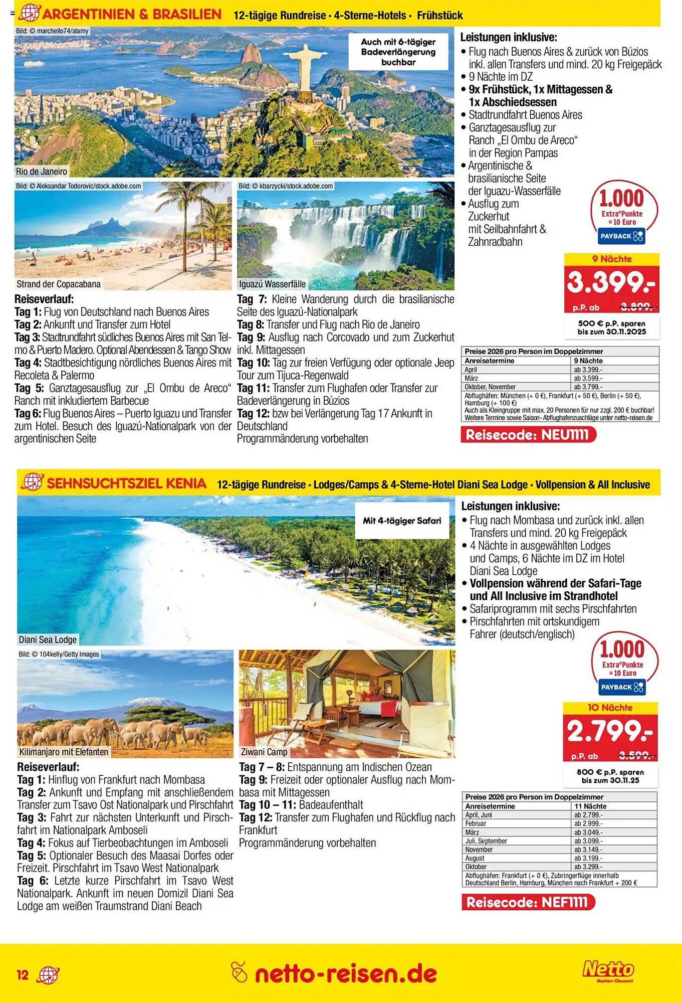 Netto Reisen Prospekt (2025-10-09 - 2025-11-30) | 12