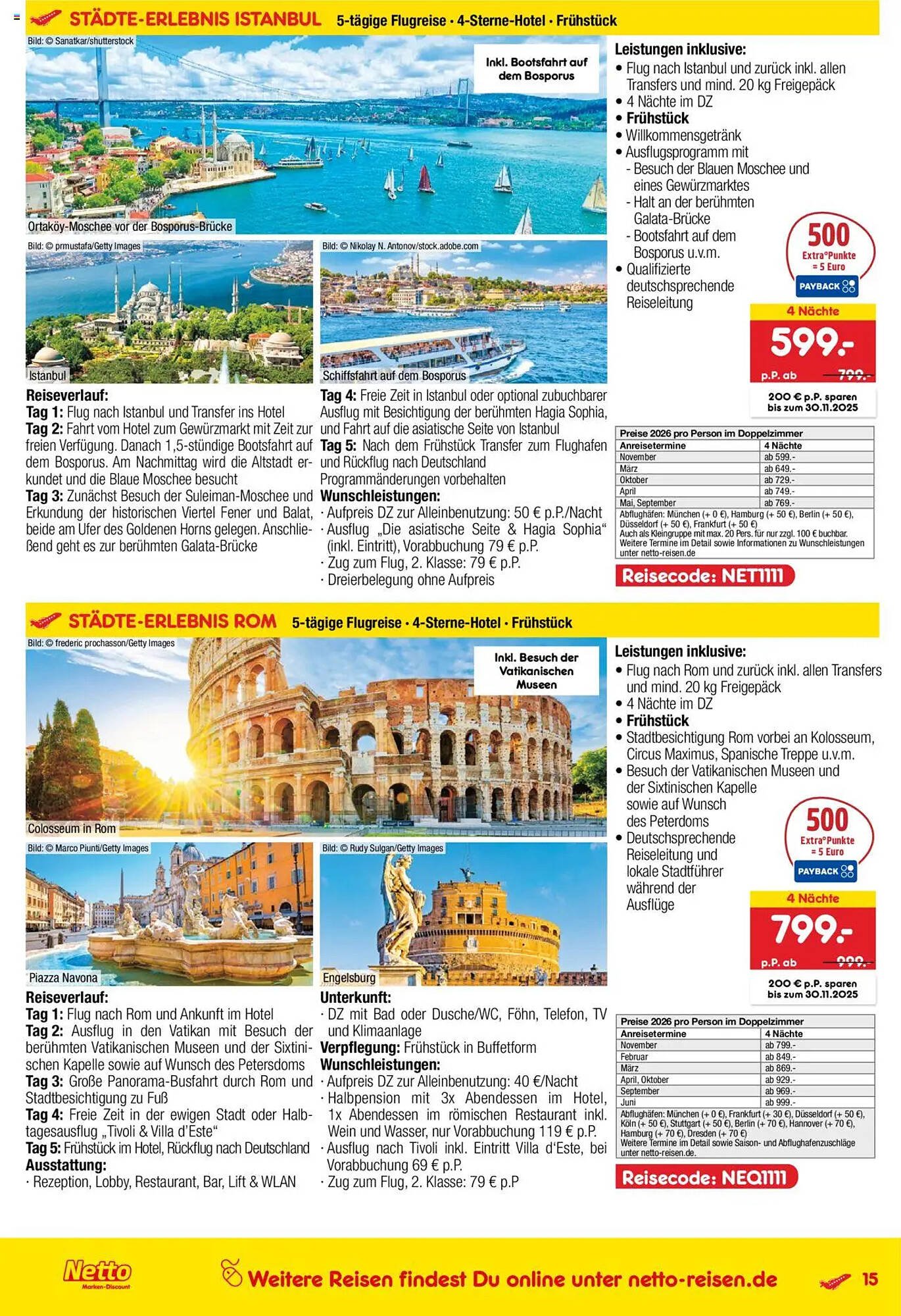 Netto Reisen Prospekt (2025-10-09 - 2025-11-30) | 15