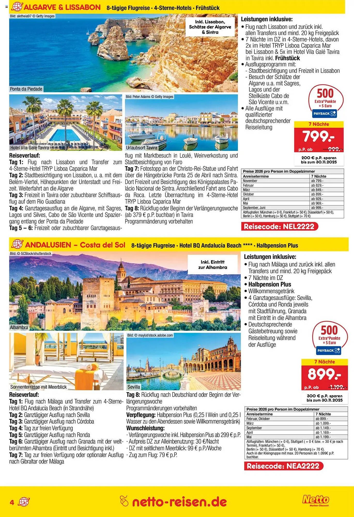 Netto Reisen Prospekt (2025-10-09 - 2025-11-30) | 4