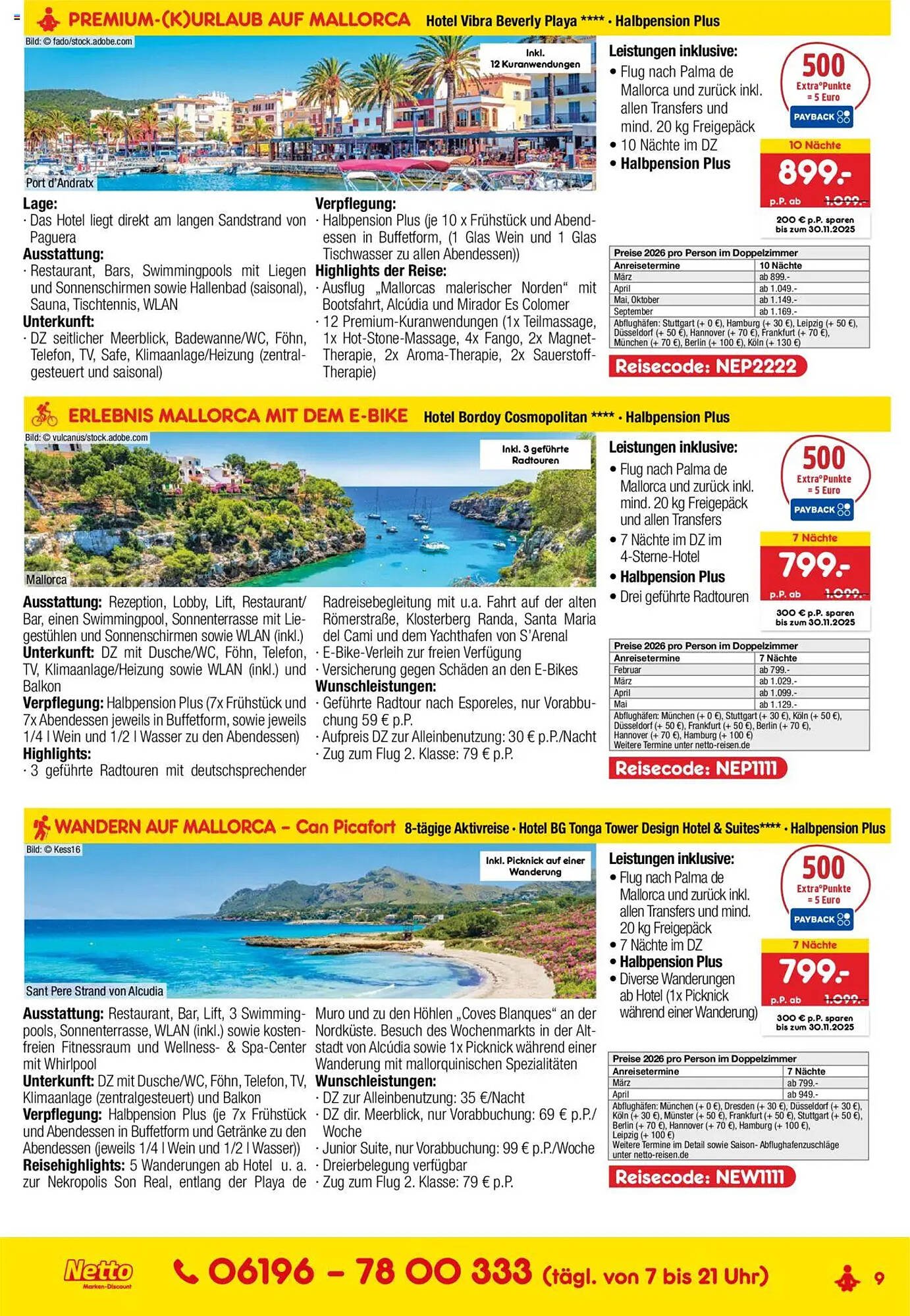 Netto Reisen Prospekt (2025-10-09 - 2025-11-30) | 9