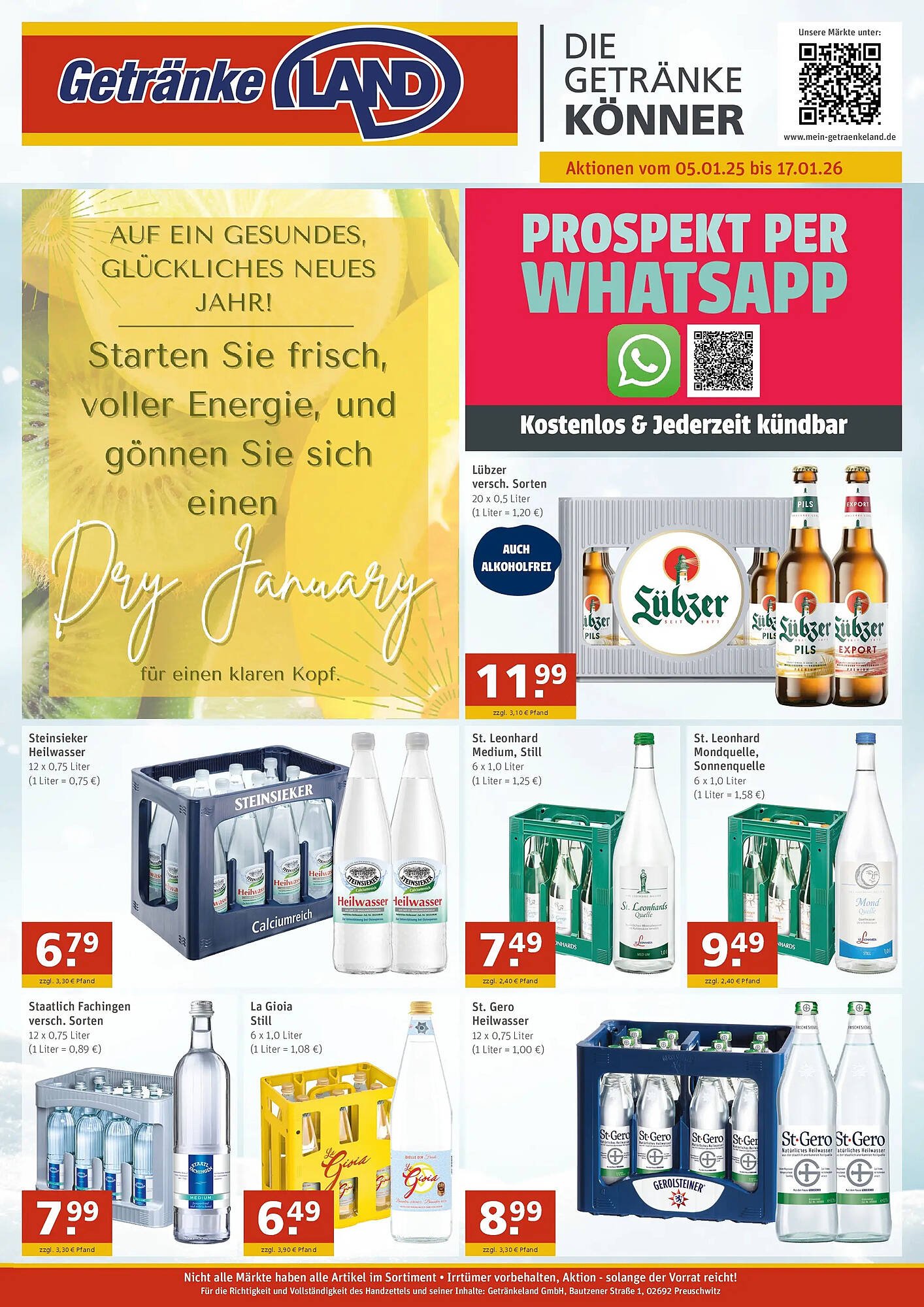 Getränkeland Prospekt (2026-01-04 - 2026-01-17)