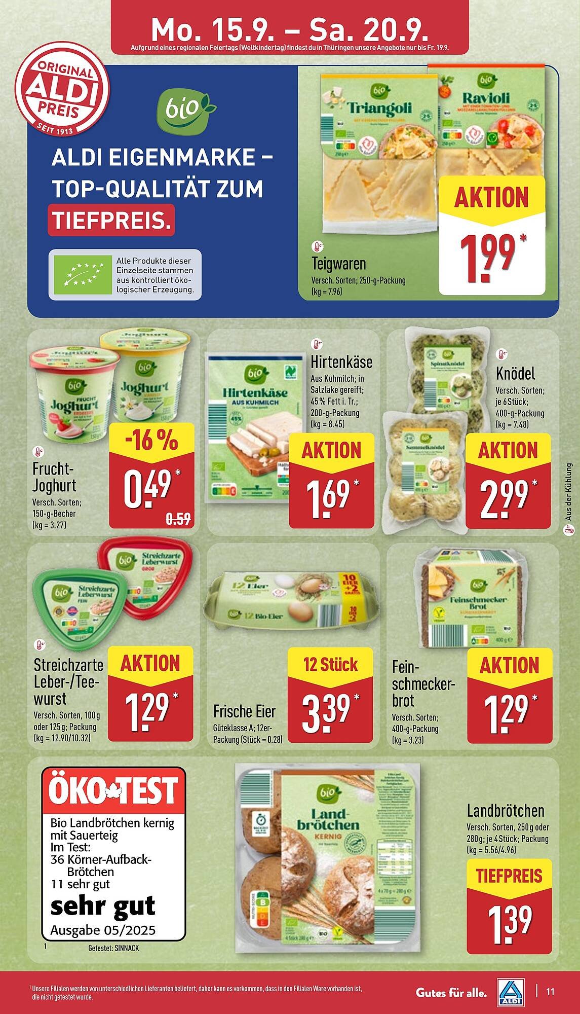 Aldi Nord Prospekt (2025-09-15 - 2025-09-20) | 11