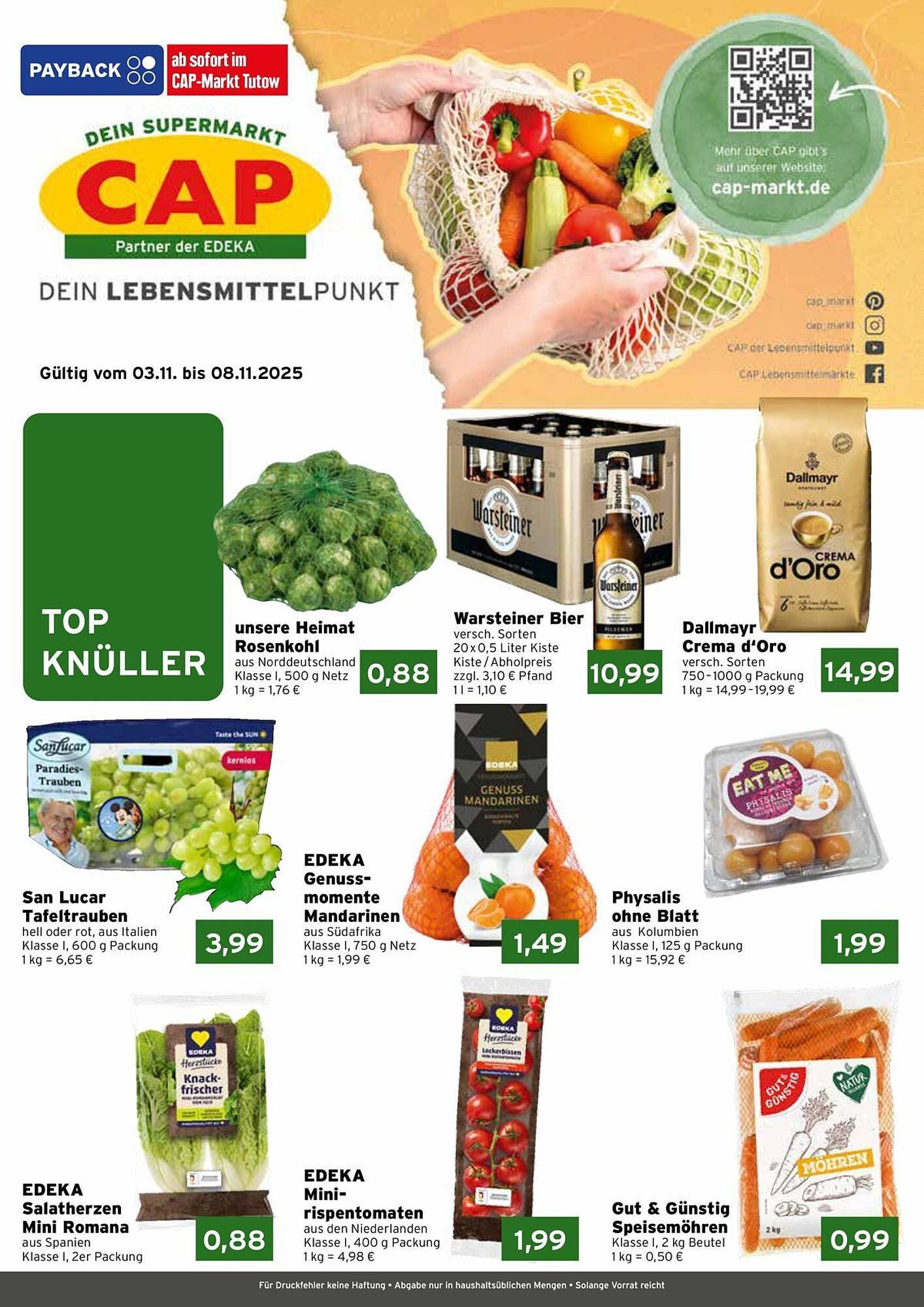 CAP Markt Prospekt (2025-11-03 - 2025-11-08)