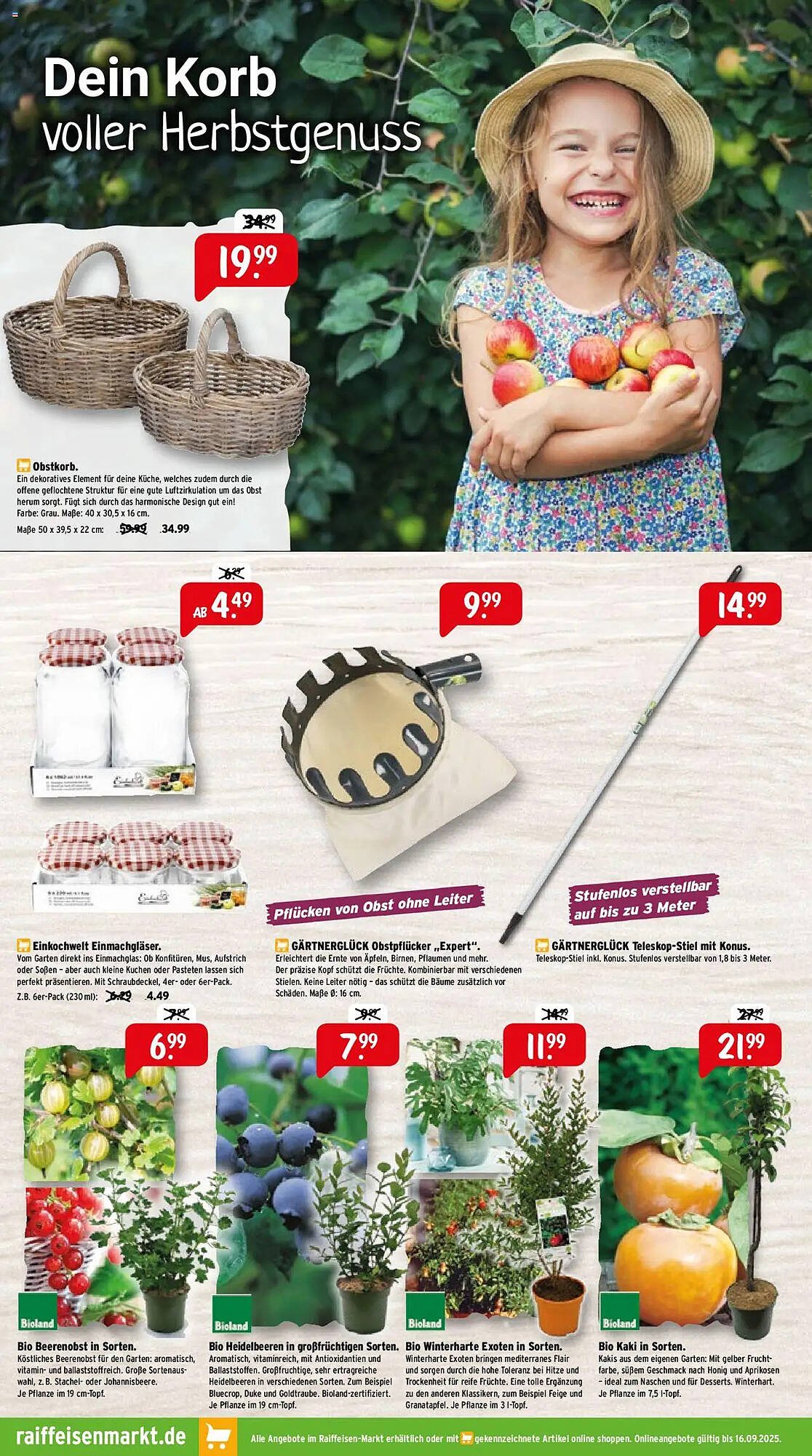 Raiffeisen Markt Prospekt (2025-09-01 - 2025-09-30) | 2