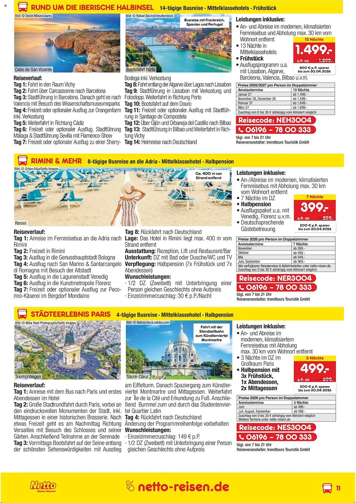 Netto Reisen Prospekt (2026-03-26 - 2026-04-30)