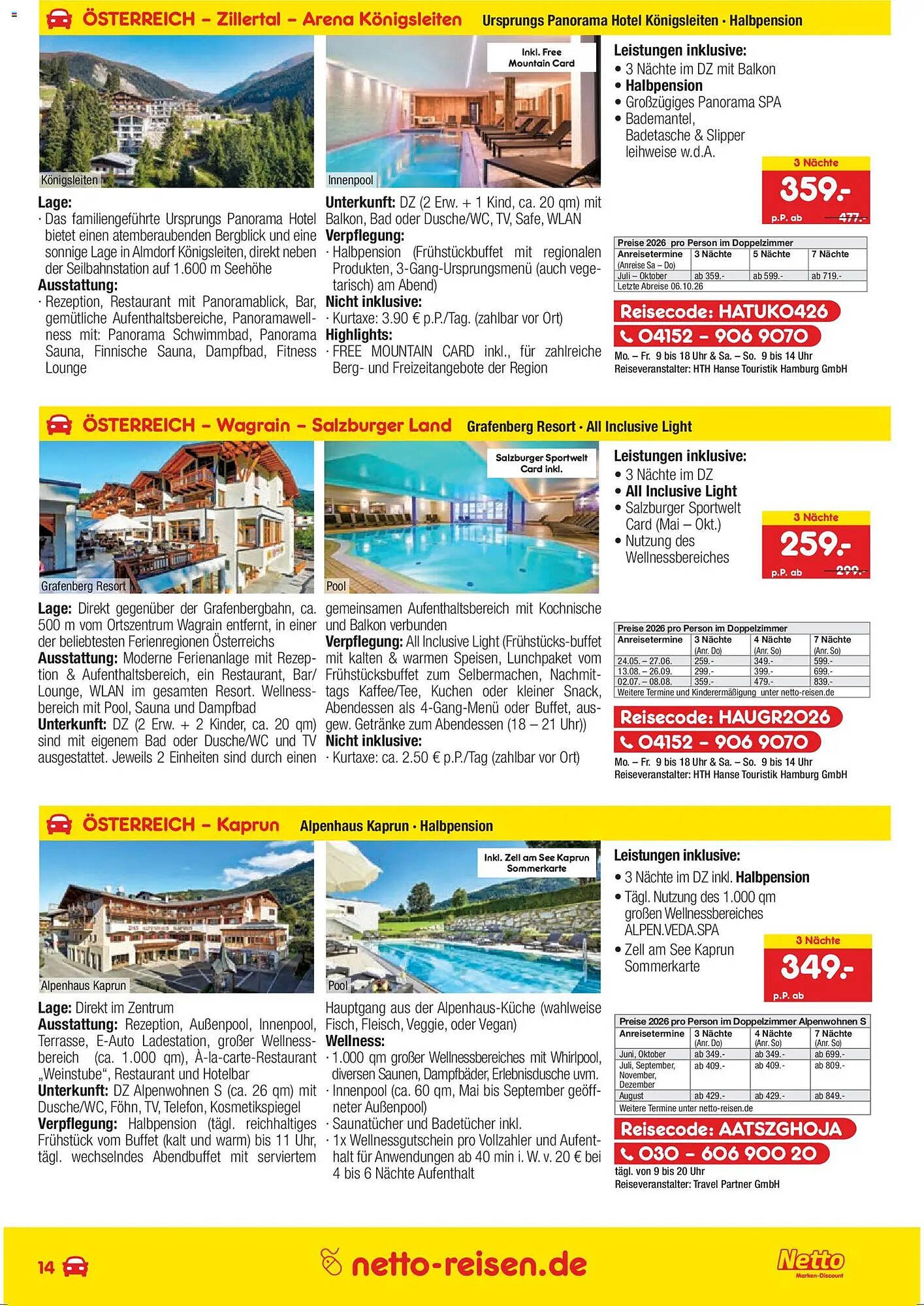 Netto Reisen Prospekt (2026-03-26 - 2026-04-30)