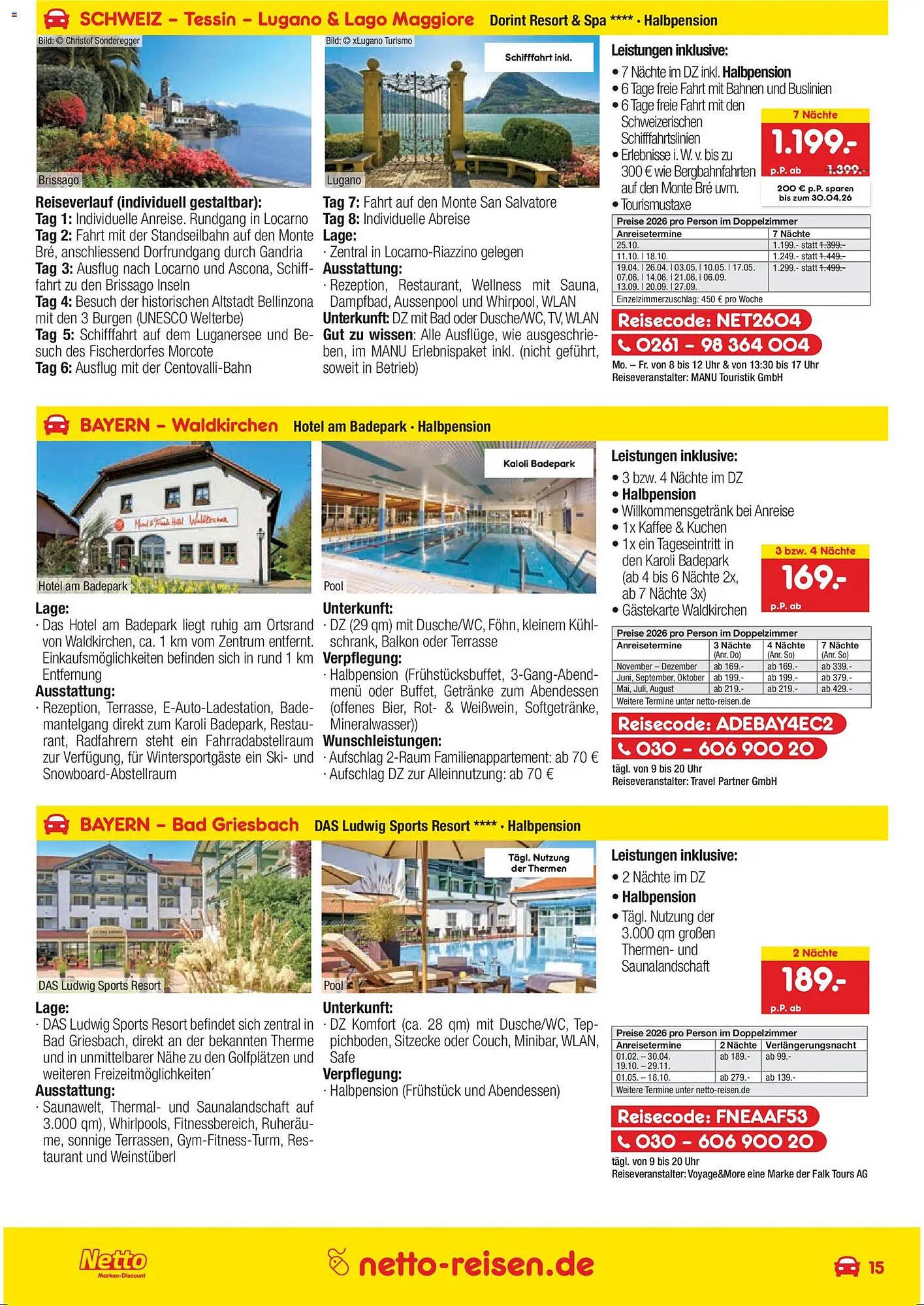 Netto Reisen Prospekt (2026-03-26 - 2026-04-30)