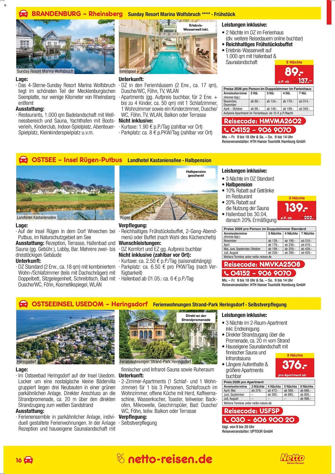 Netto Reisen Prospekt (2026-03-26 - 2026-04-30)