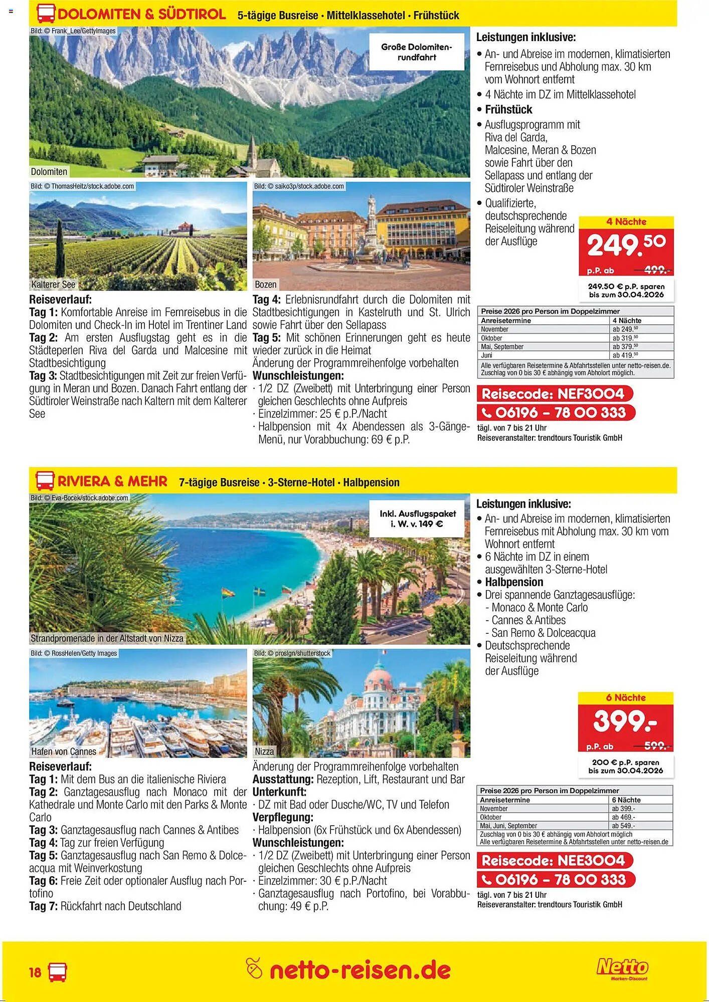 Netto Reisen Prospekt (2026-03-26 - 2026-04-30)