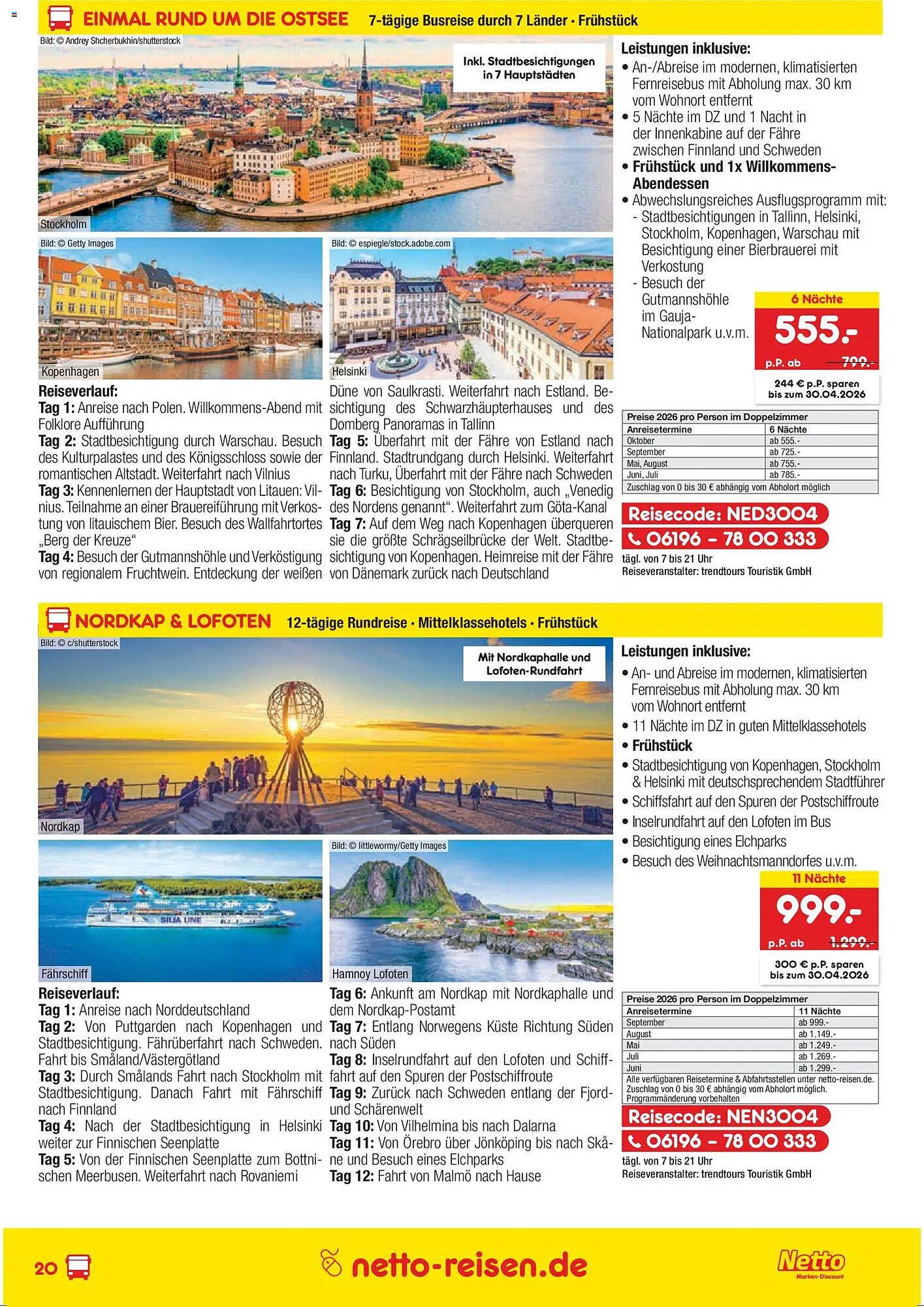 Netto Reisen Prospekt (2026-03-26 - 2026-04-30)