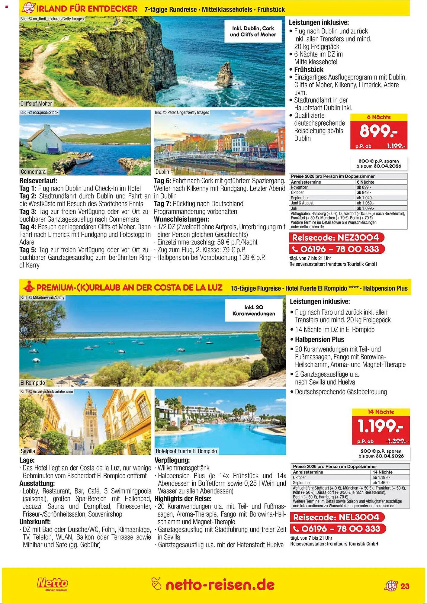 Netto Reisen Prospekt (2026-03-26 - 2026-04-30)