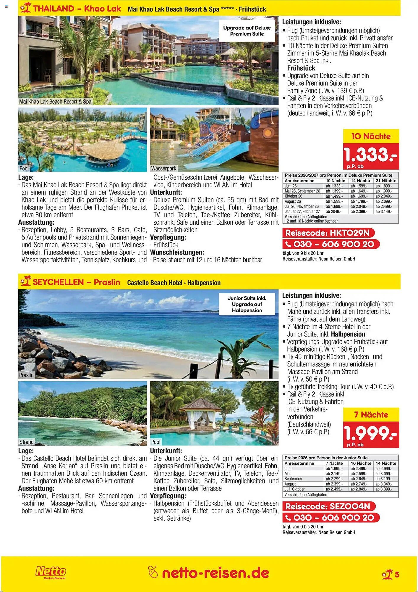 Netto Reisen Prospekt (2026-03-26 - 2026-04-30)