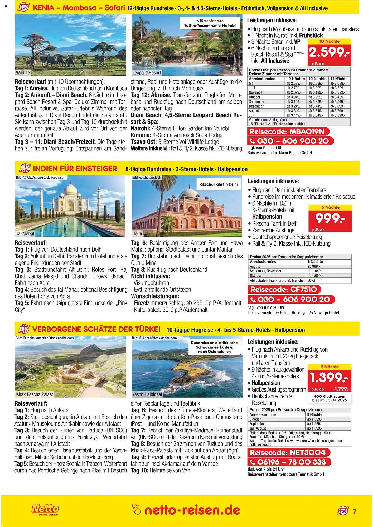 Netto Reisen Prospekt (2026-03-26 - 2026-04-30)