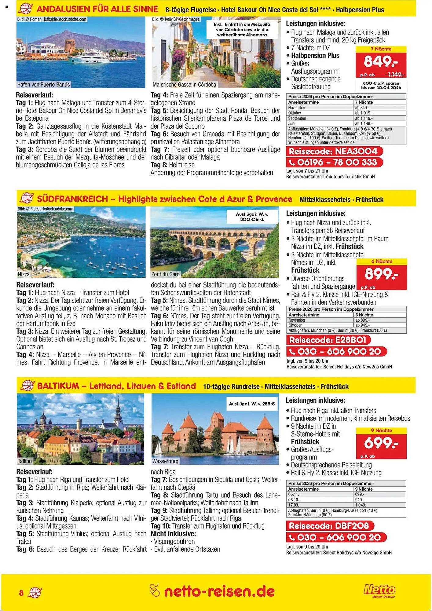 Netto Reisen Prospekt (2026-03-26 - 2026-04-30)