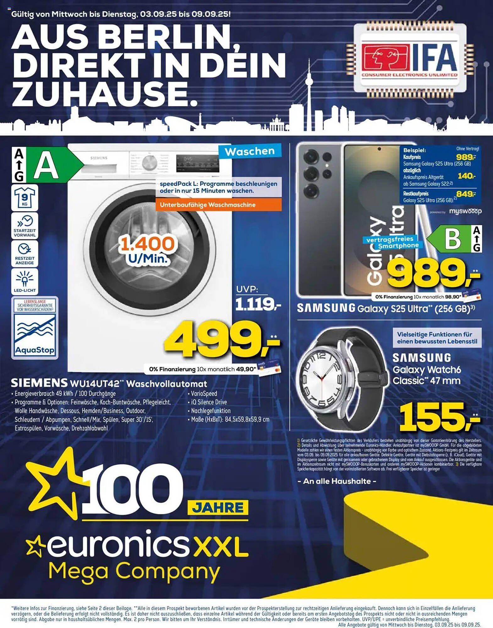 Euronics Prospekt (2025-09-03 - 2025-09-09) | 1