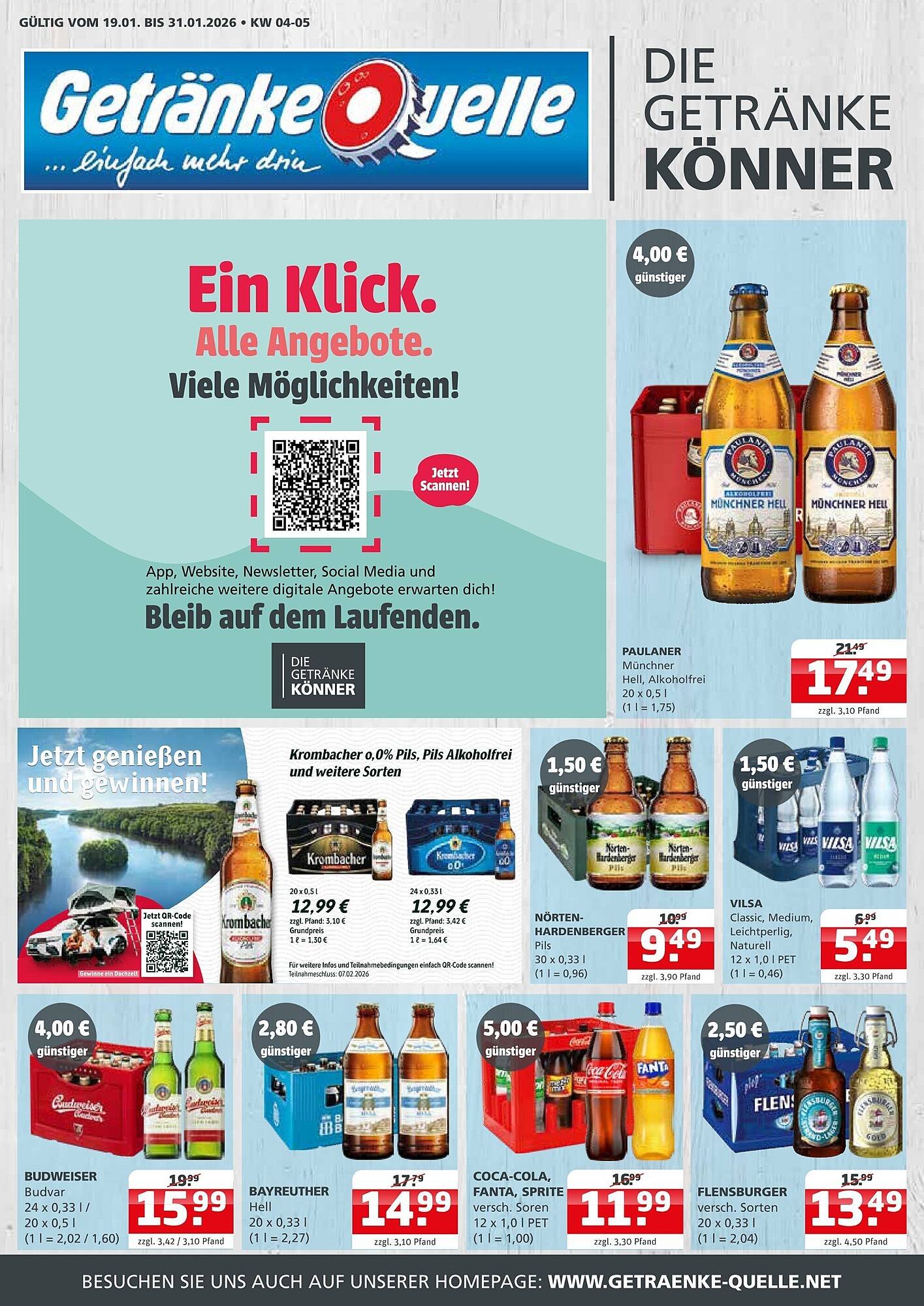 Getränke Quelle Prospekt (2026-01-19 - 2026-01-31)