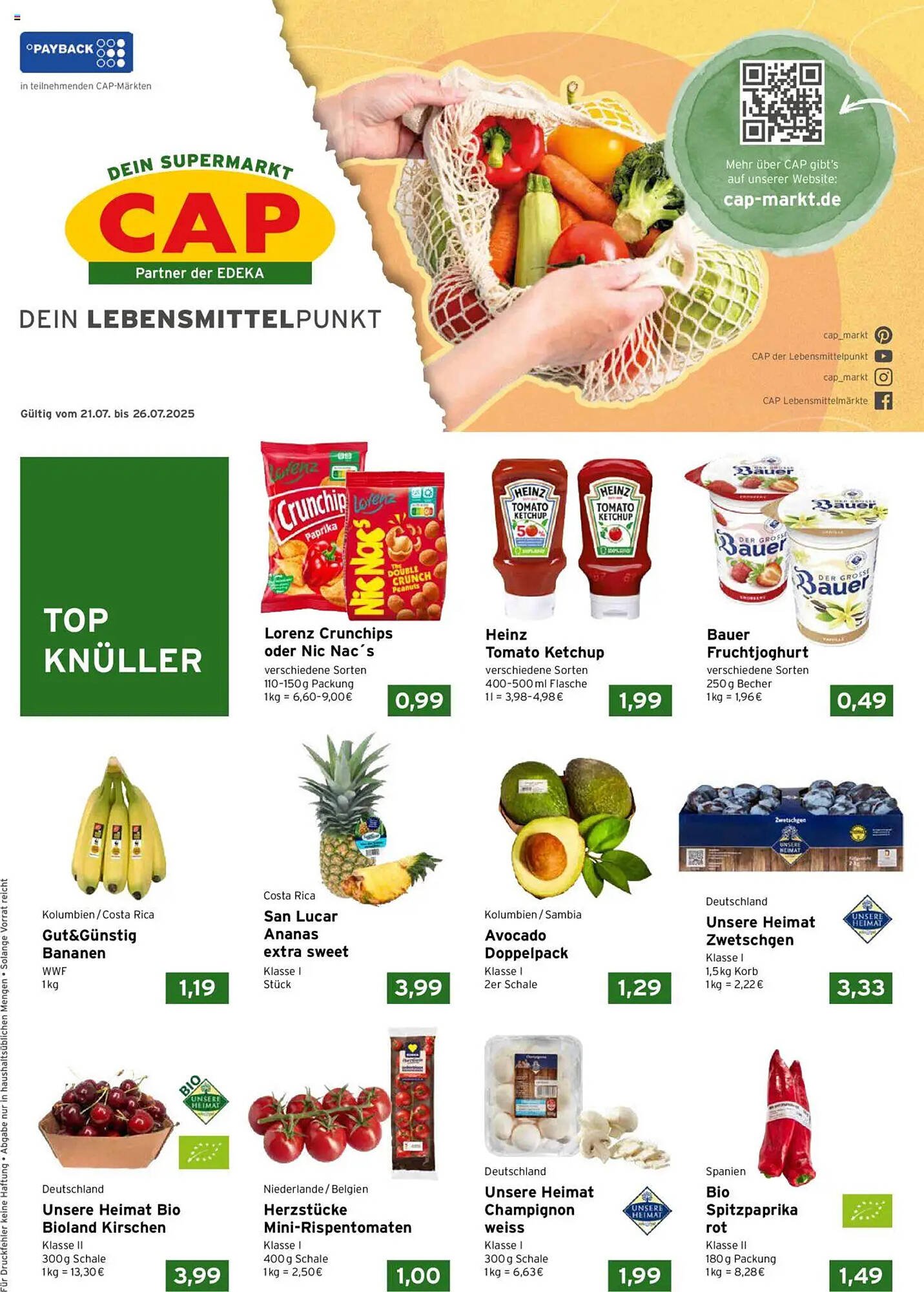 CAP Markt Prospekt (2025-07-21 - 2025-07-26) | 1