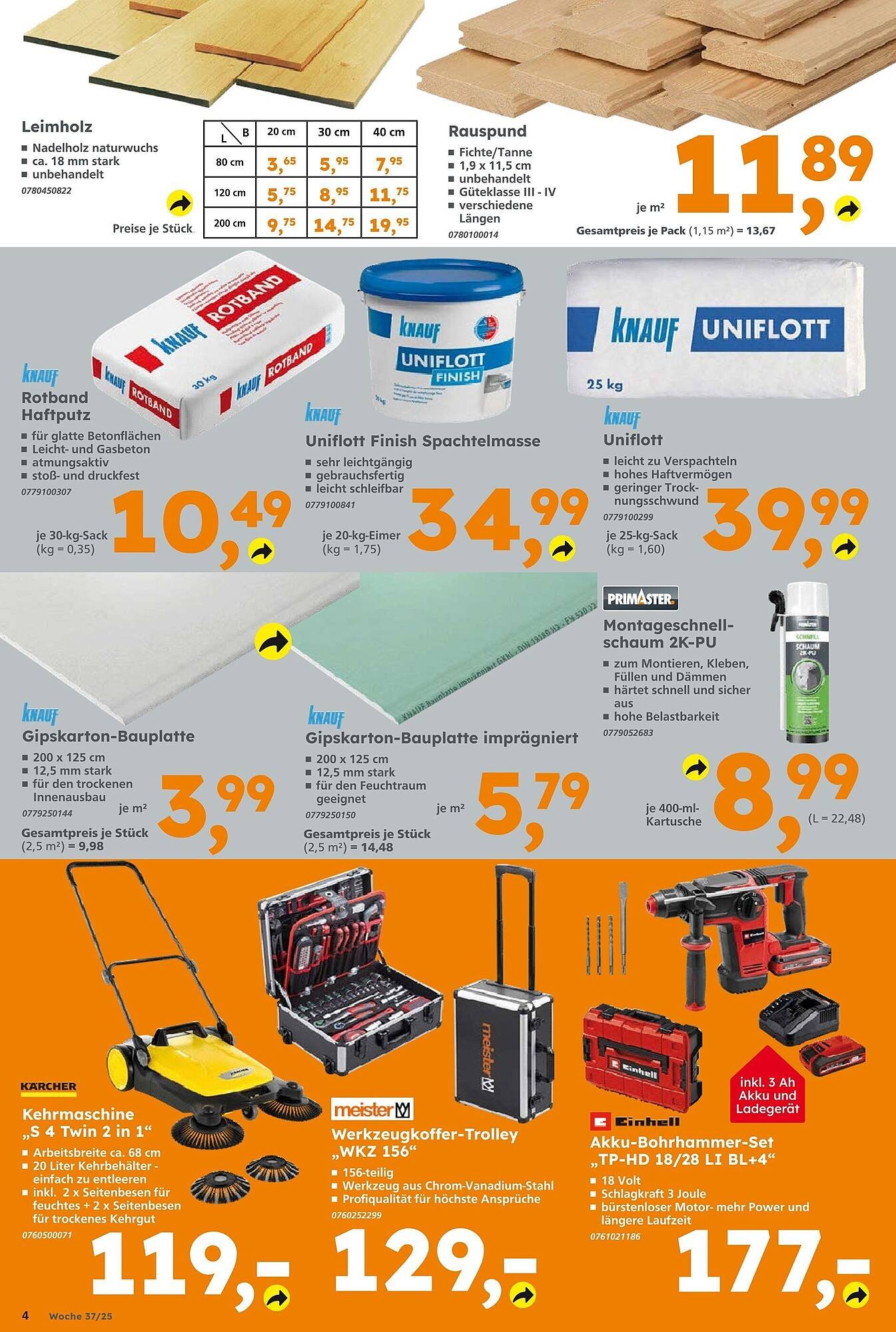 Globus Baumarkt Prospekt (2025-09-07 - 2025-09-13) | 4