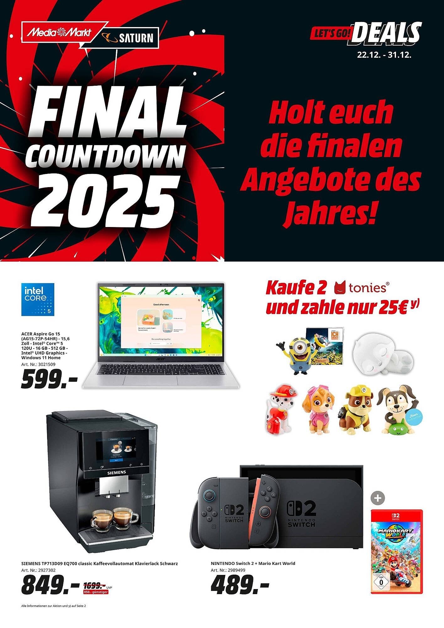MediaMarkt Prospekt (2025-12-22 - 2025-12-31)
