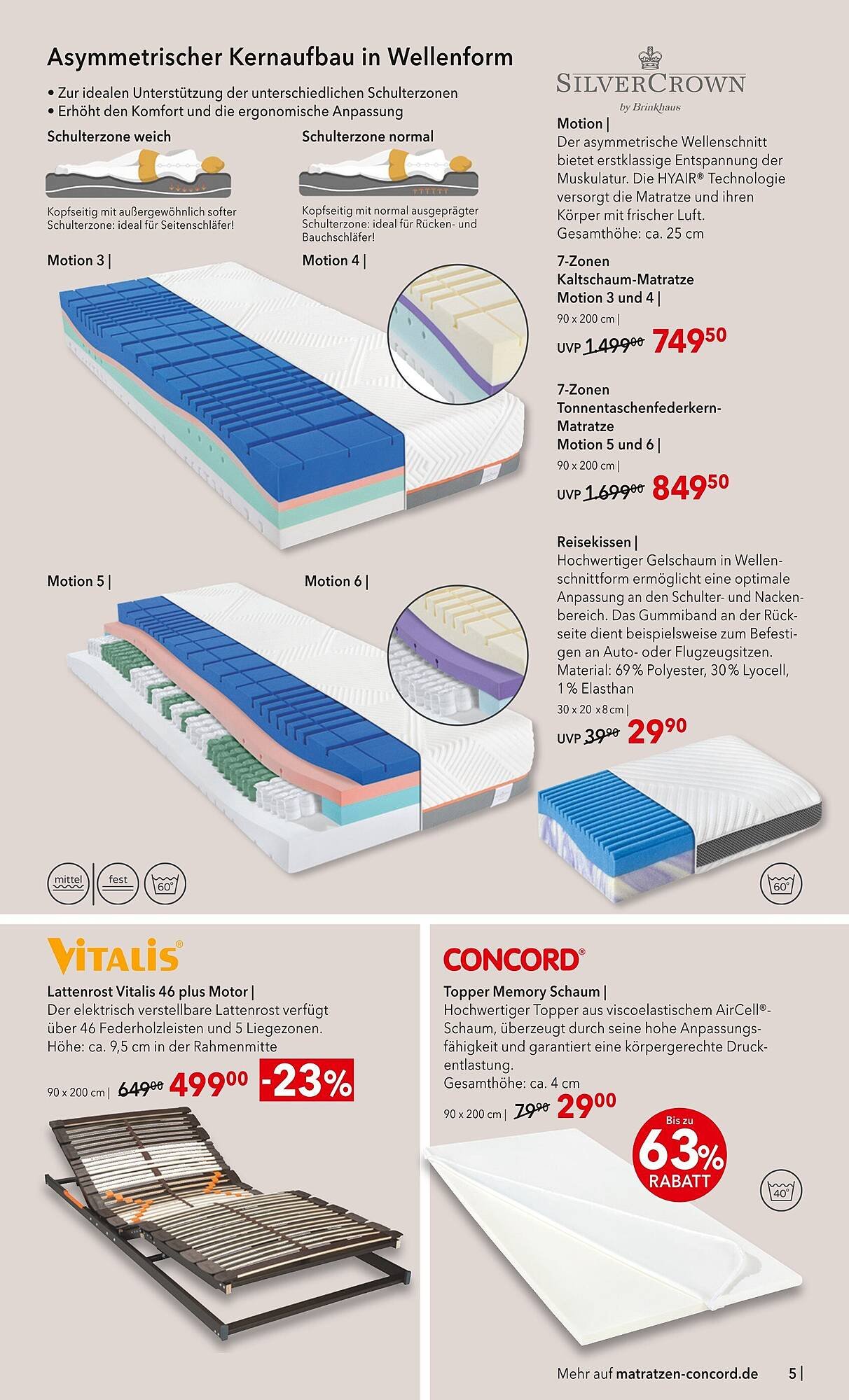 Matratzen Concord Prospekt