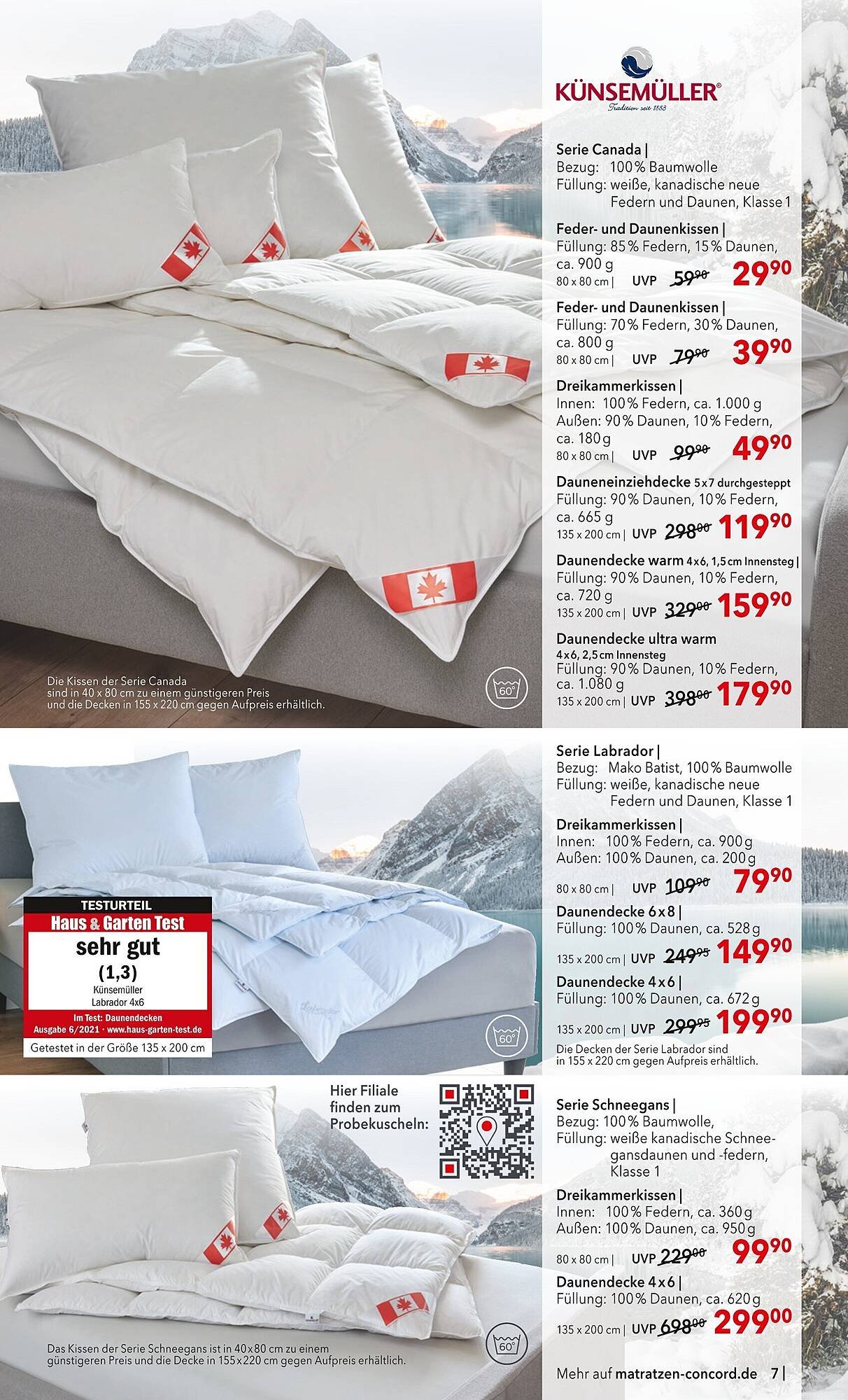 Matratzen Concord Prospekt