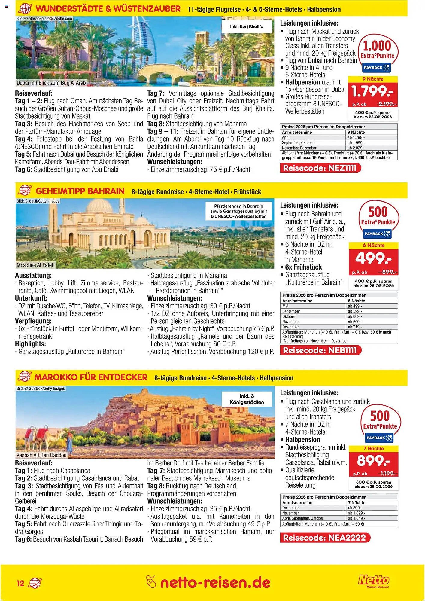 Netto Reisen Prospekt (2026-01-15 - 2026-02-14)