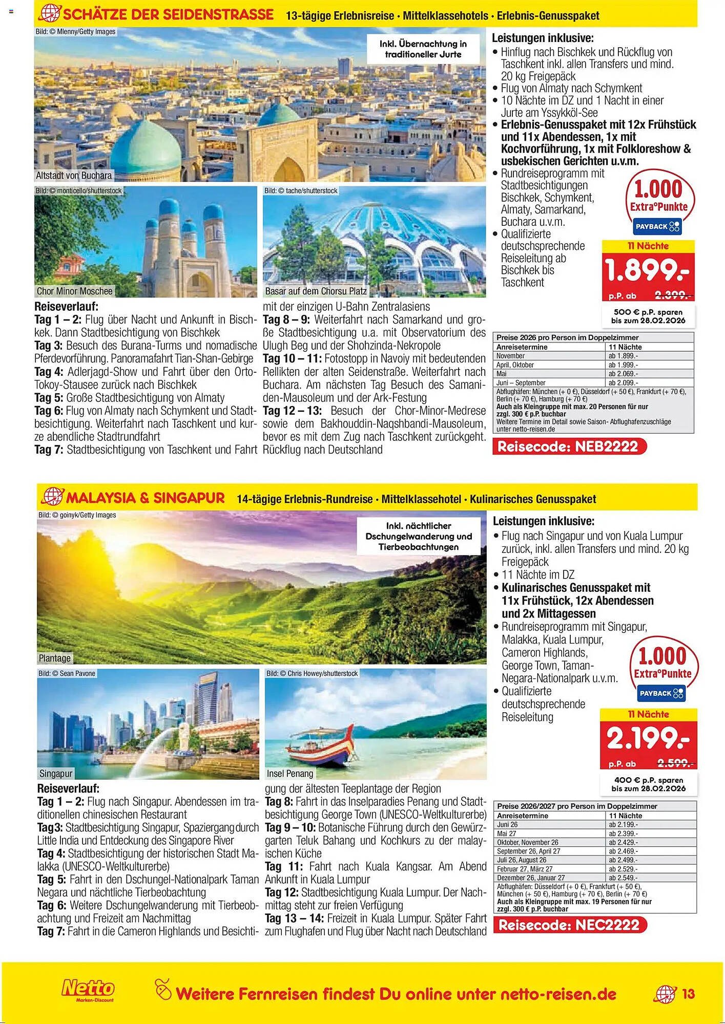 Netto Reisen Prospekt (2026-01-15 - 2026-02-14)