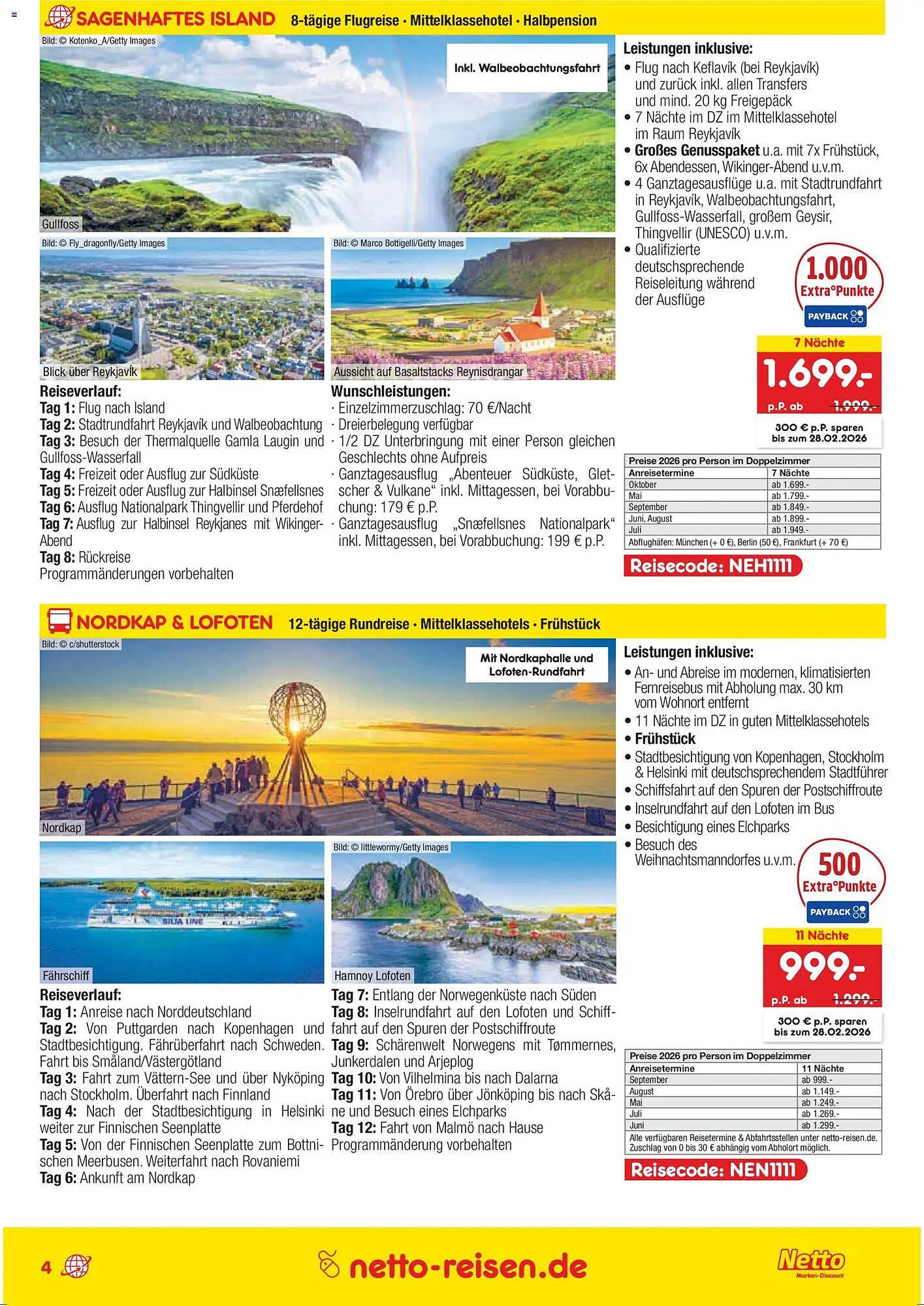 Netto Reisen Prospekt (2026-01-15 - 2026-02-14)