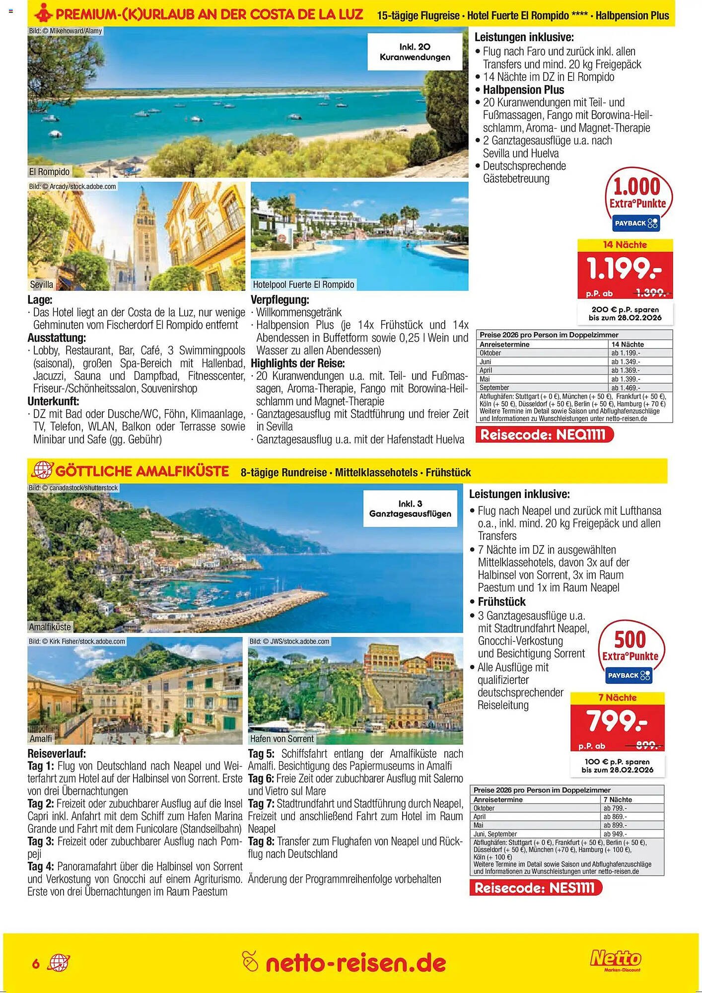 Netto Reisen Prospekt (2026-01-15 - 2026-02-14)