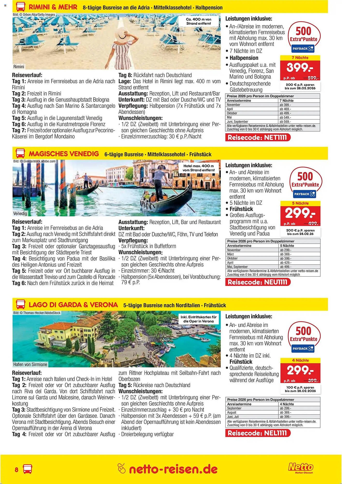 Netto Reisen Prospekt (2026-01-15 - 2026-02-14)
