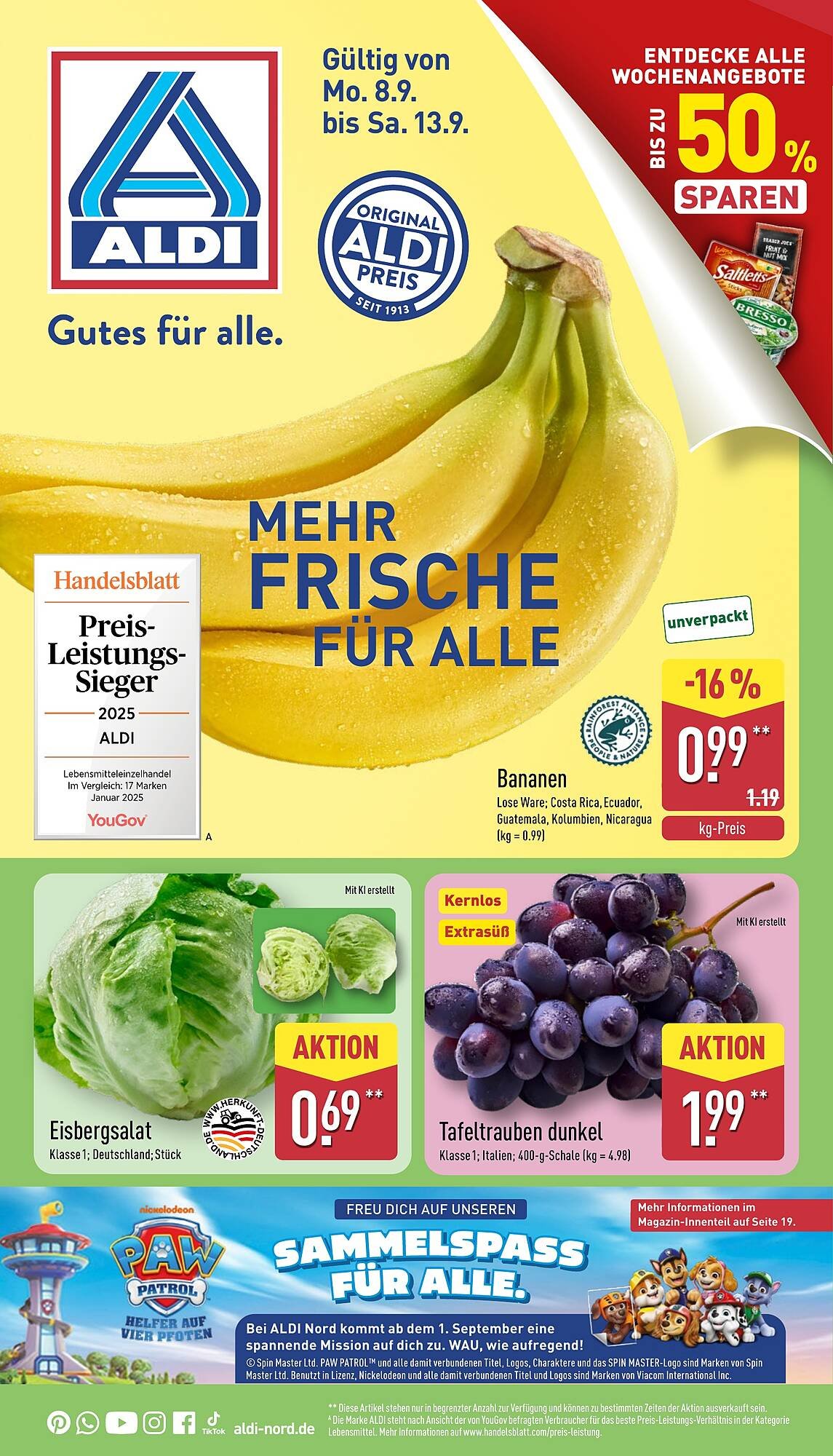 Aldi Nord Prospekt (2025-09-08 - 2025-09-13) | 1