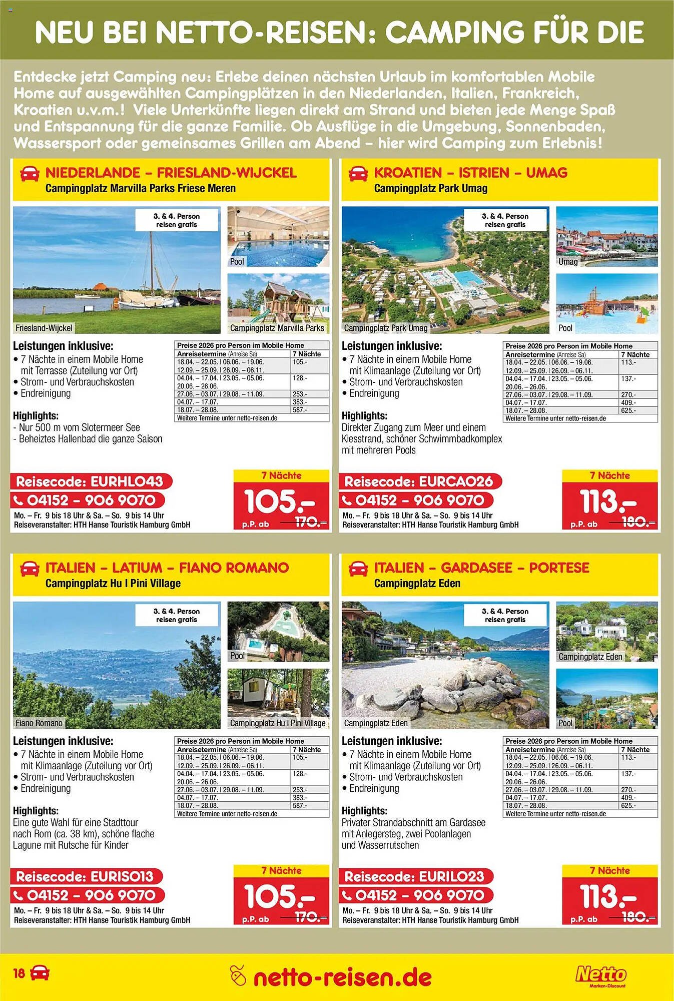 Netto Reisen Prospekt