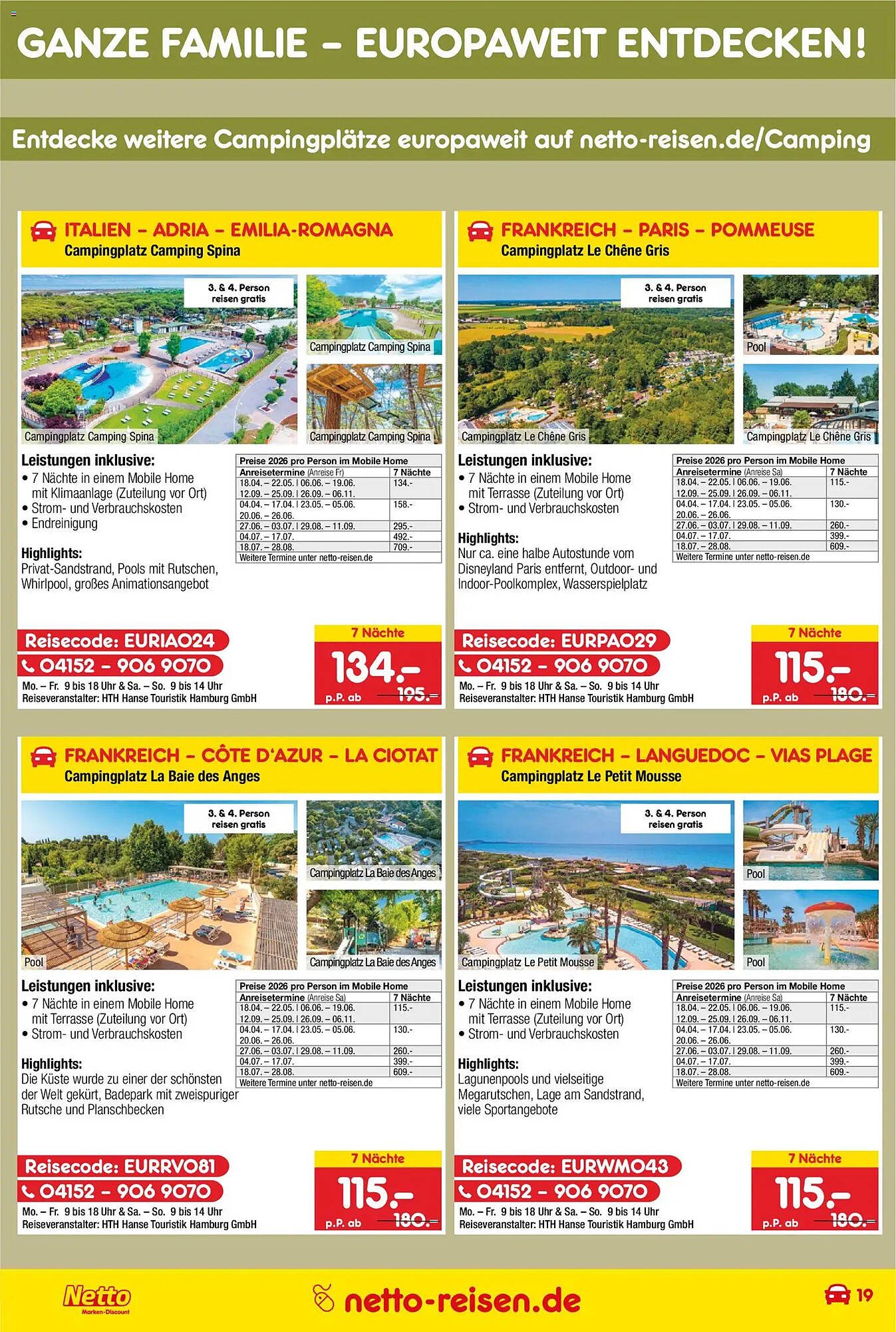Netto Reisen Prospekt