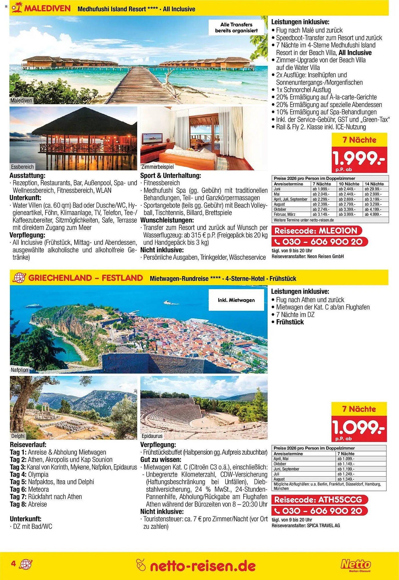 Netto Reisen Prospekt