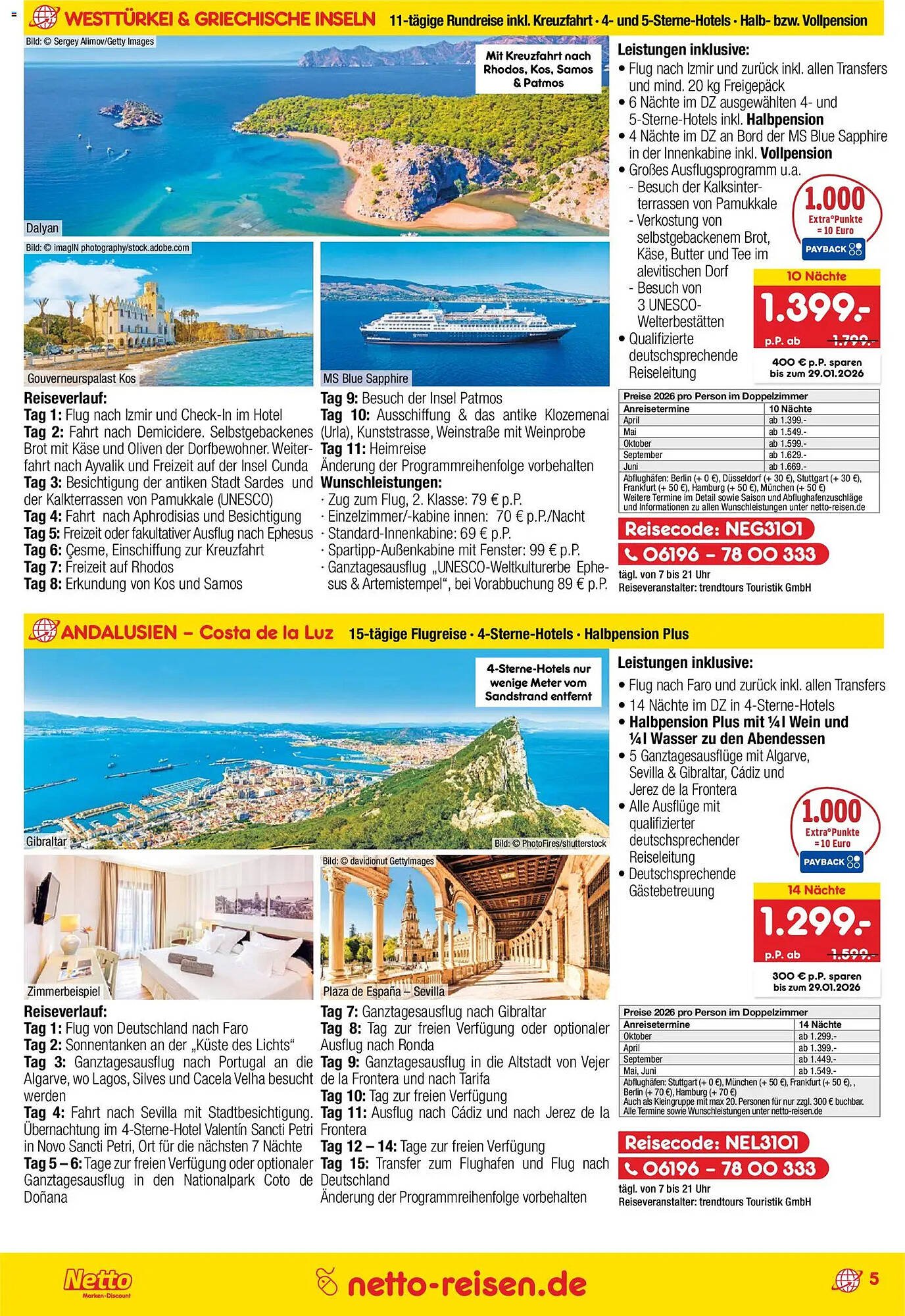 Netto Reisen Prospekt