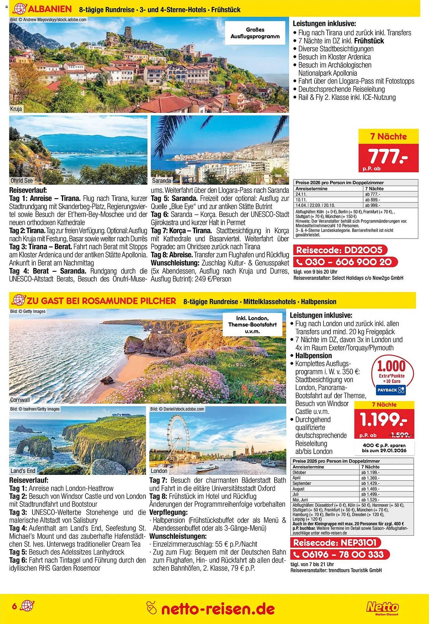 Netto Reisen Prospekt