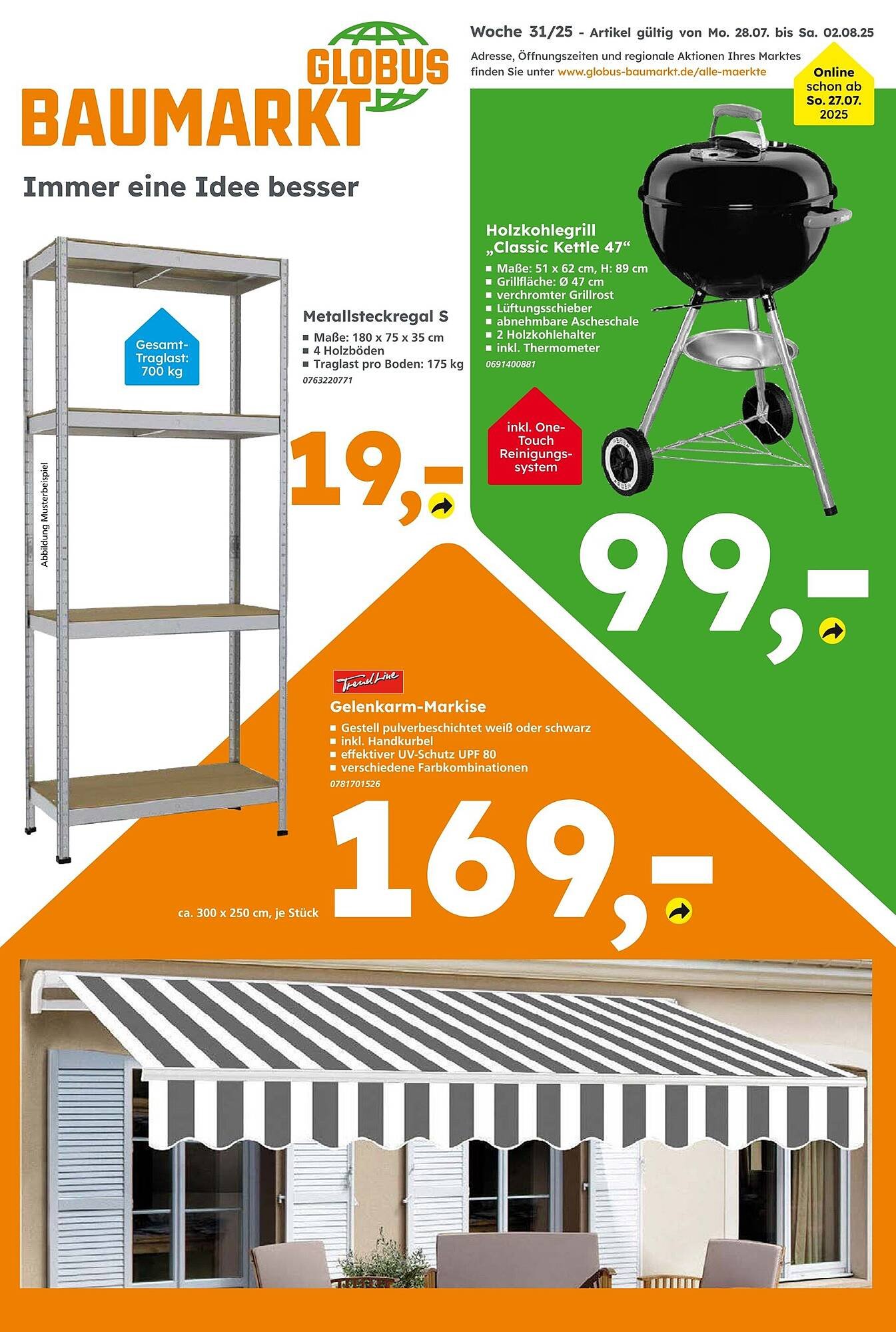 Globus Baumarkt Prospekt (2025-07-27 - 2025-08-02) | 1