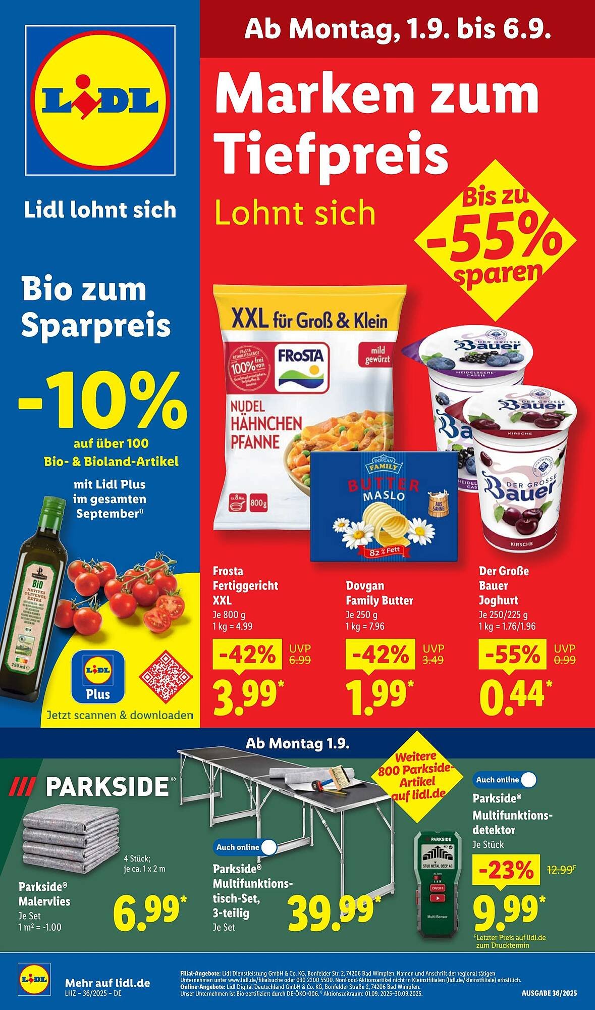 Lidl Prospekt (2025-09-01 - 2025-09-07) | 1
