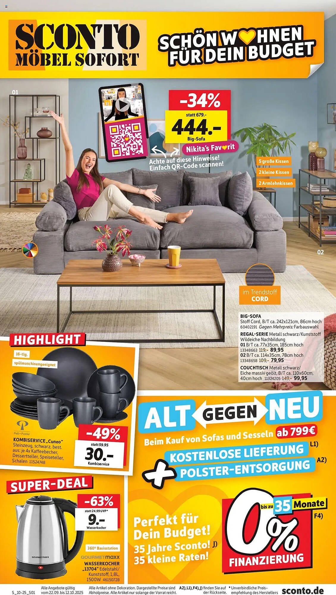 SCONTO Prospekt (2025-09-22 - 2025-10-12) | 1