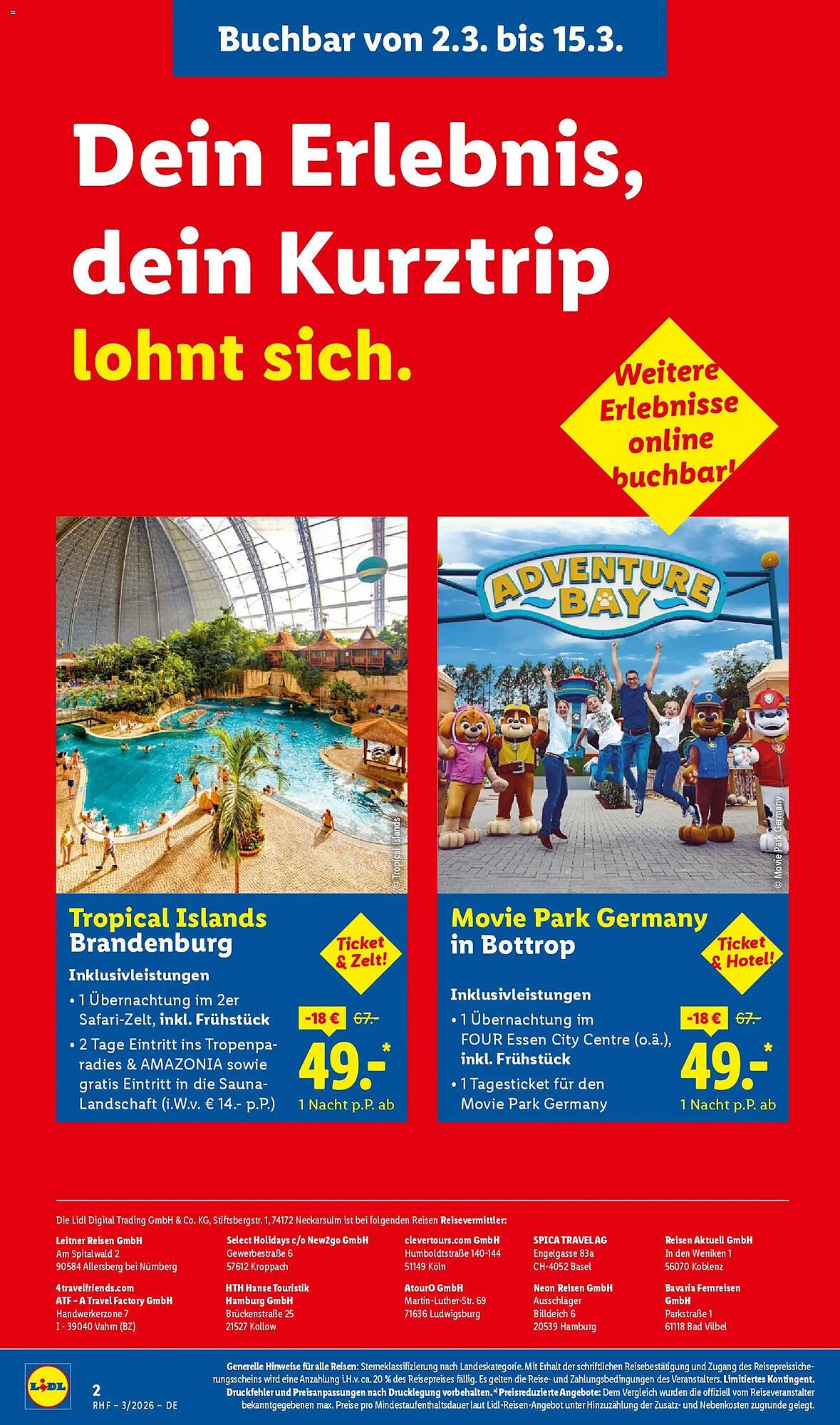 Lidl Reisen Prospekt