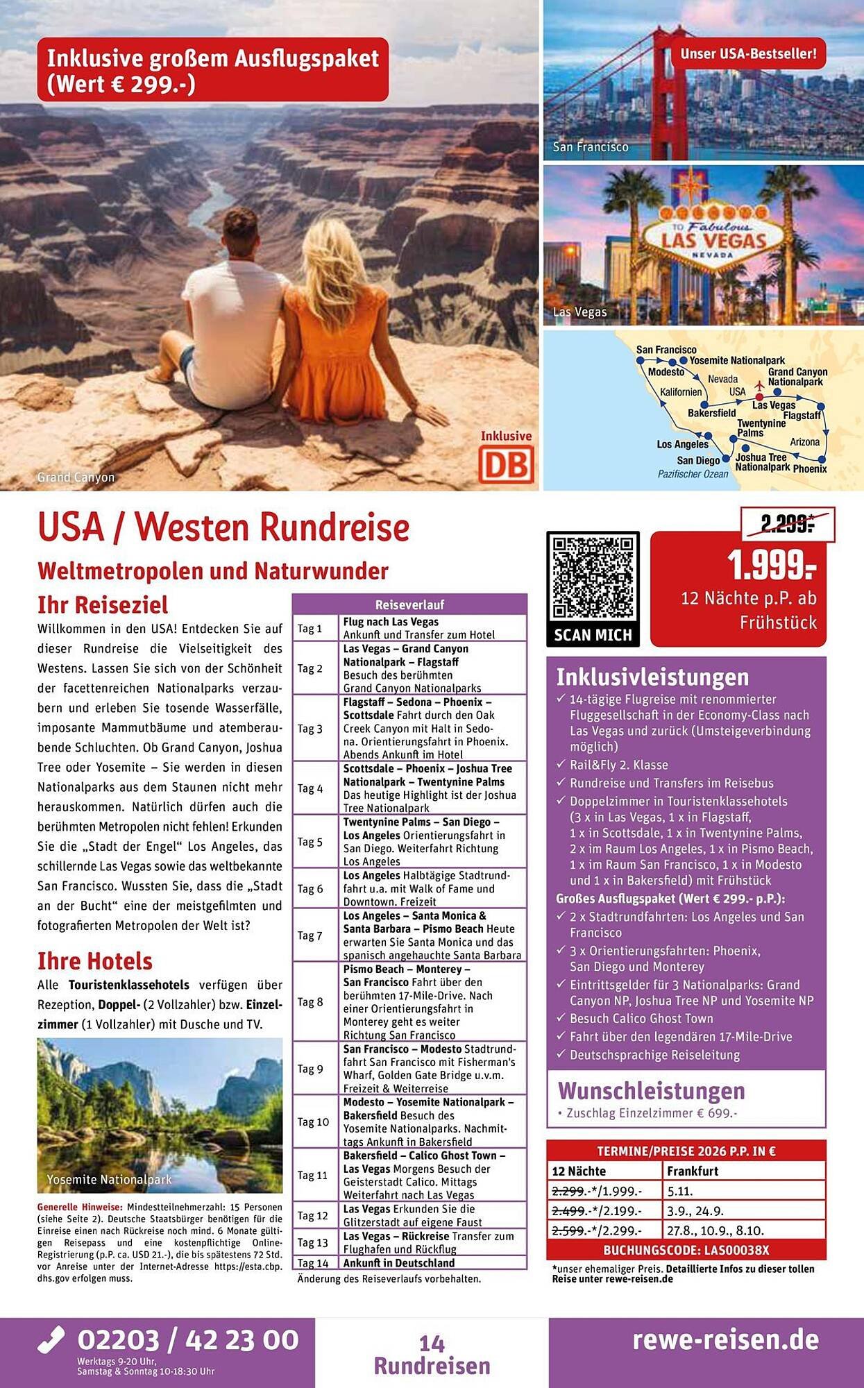 REWE Reisen Prospekt